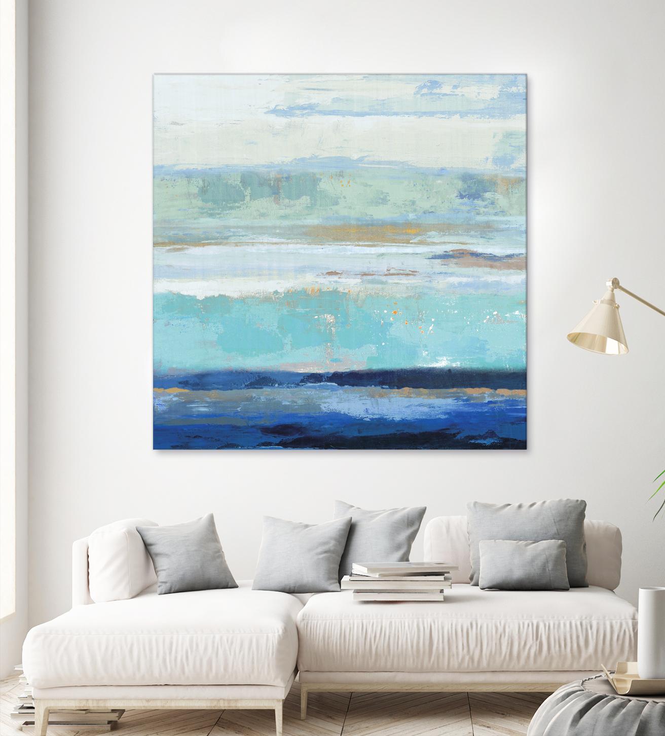 Sea Shore II by PI Studio on GIANT ART - turquoise abstract