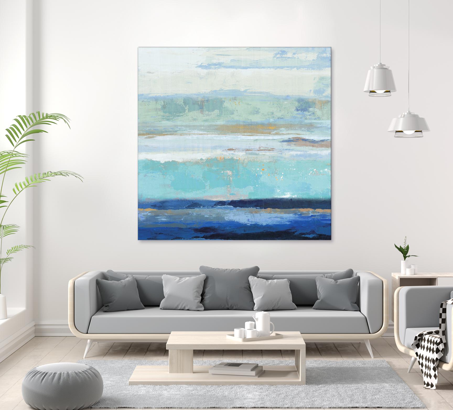 Sea Shore II by PI Studio on GIANT ART - turquoise abstract