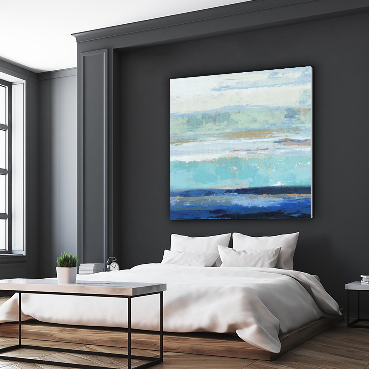 Sea Shore II by PI Studio on GIANT ART - turquoise abstract