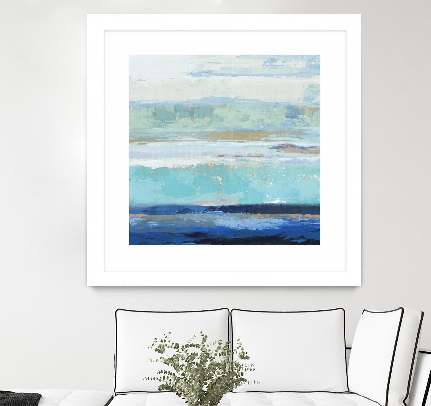 Sea Shore II by PI Studio on GIANT ART - turquoise abstract
