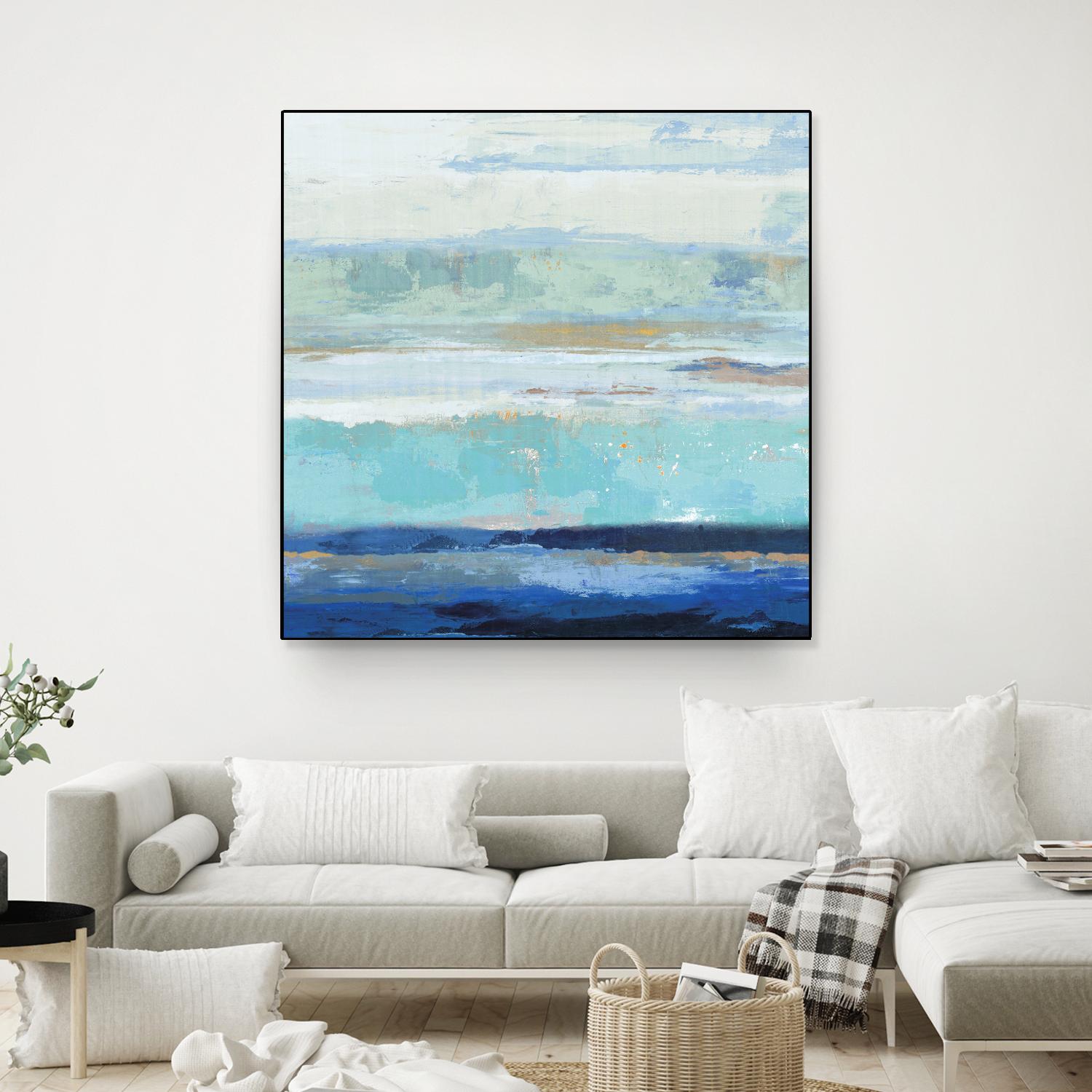 Sea Shore II by PI Studio on GIANT ART - turquoise abstract