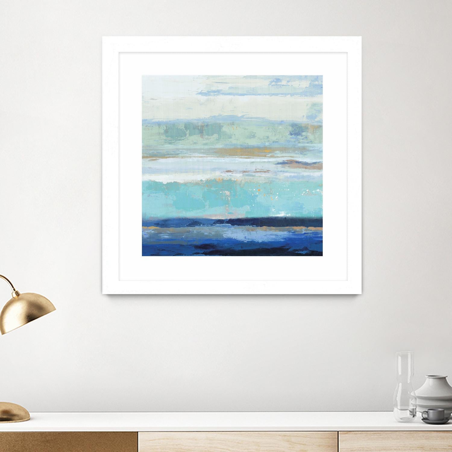 Sea Shore II by PI Studio on GIANT ART - turquoise abstract