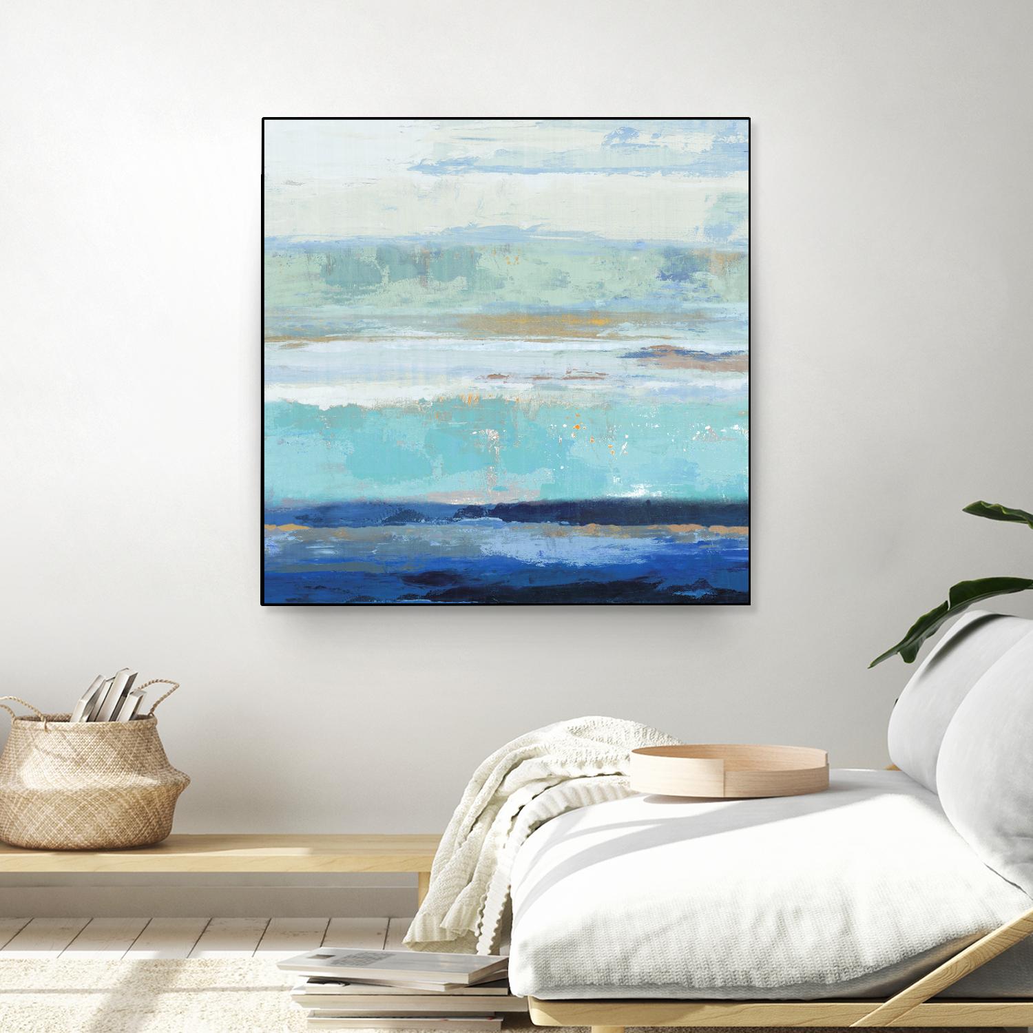 Sea Shore II by PI Studio on GIANT ART - turquoise abstract