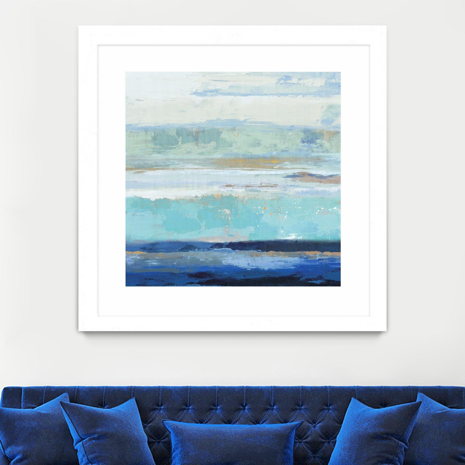 Sea Shore II by PI Studio on GIANT ART - turquoise abstract