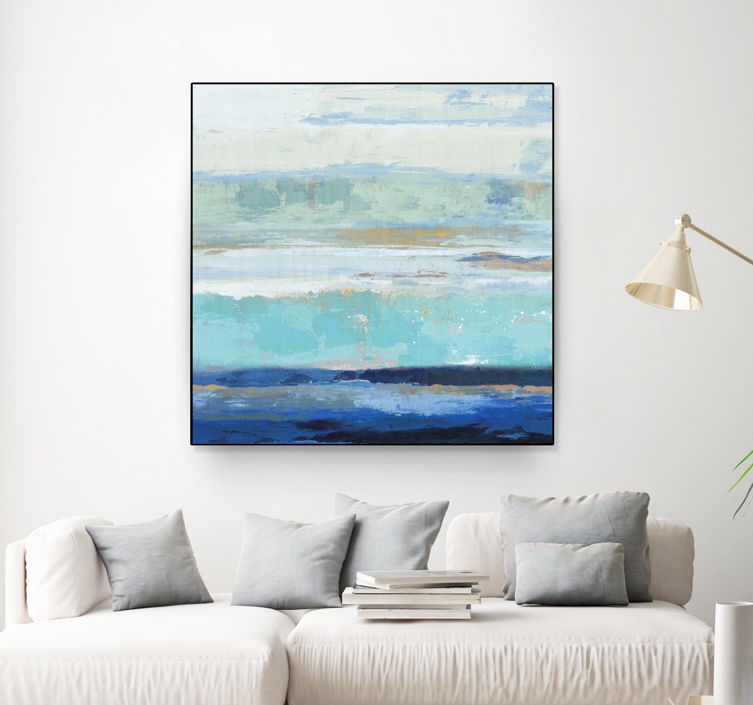 Sea Shore II by PI Studio on GIANT ART - turquoise abstract