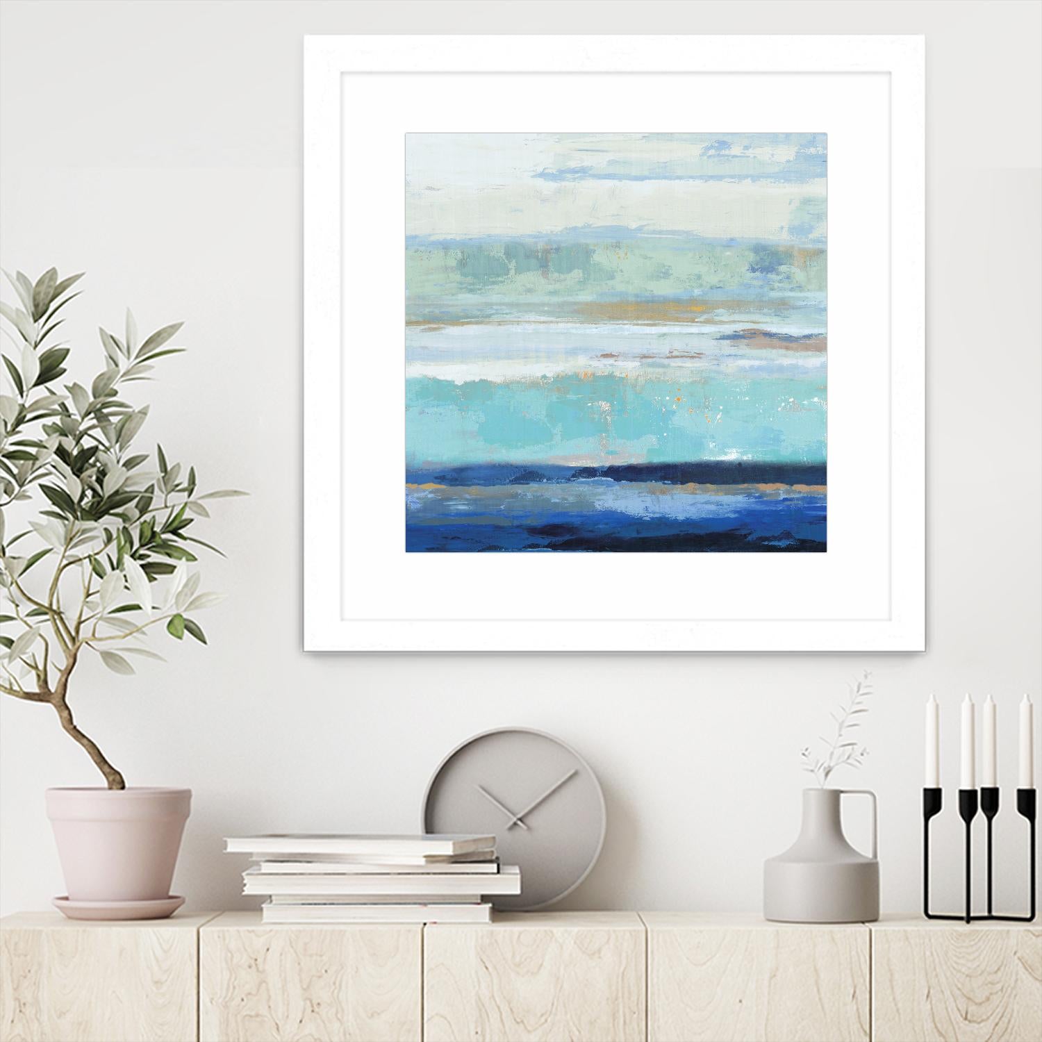 Sea Shore II by PI Studio on GIANT ART - turquoise abstract