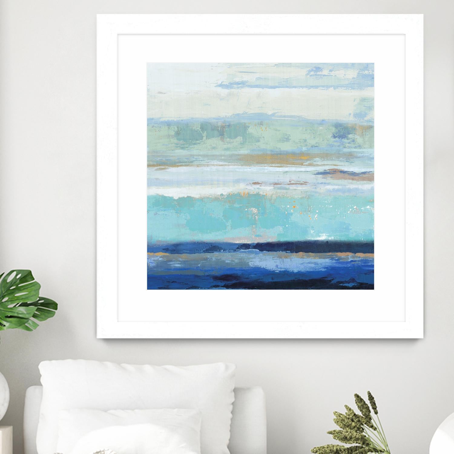 Sea Shore II by PI Studio on GIANT ART - turquoise abstract