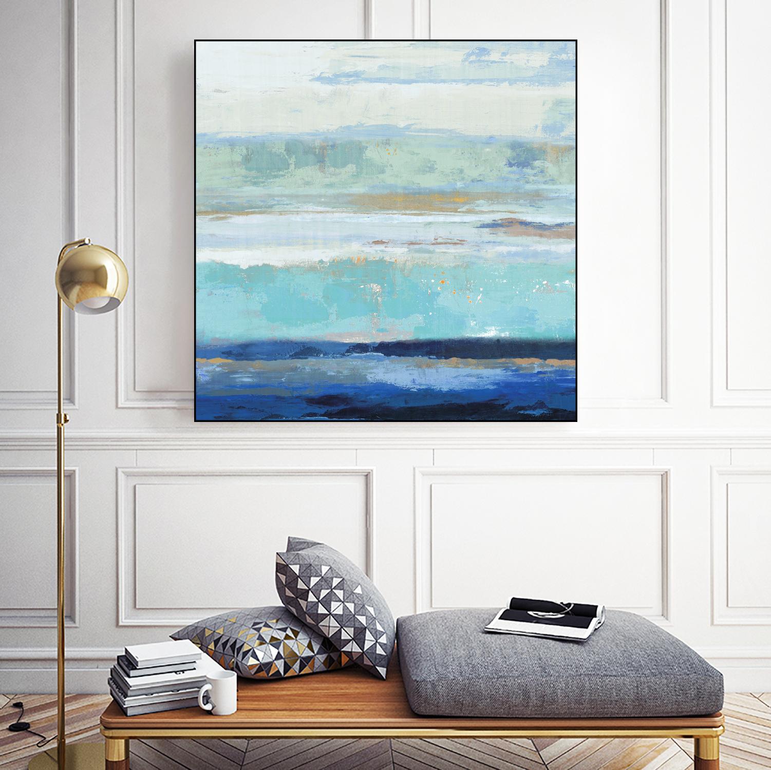 Sea Shore II by PI Studio on GIANT ART - turquoise abstract