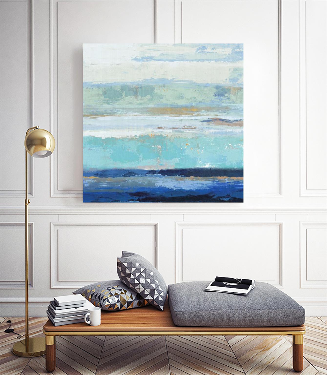 Sea Shore II by PI Studio on GIANT ART - turquoise abstract