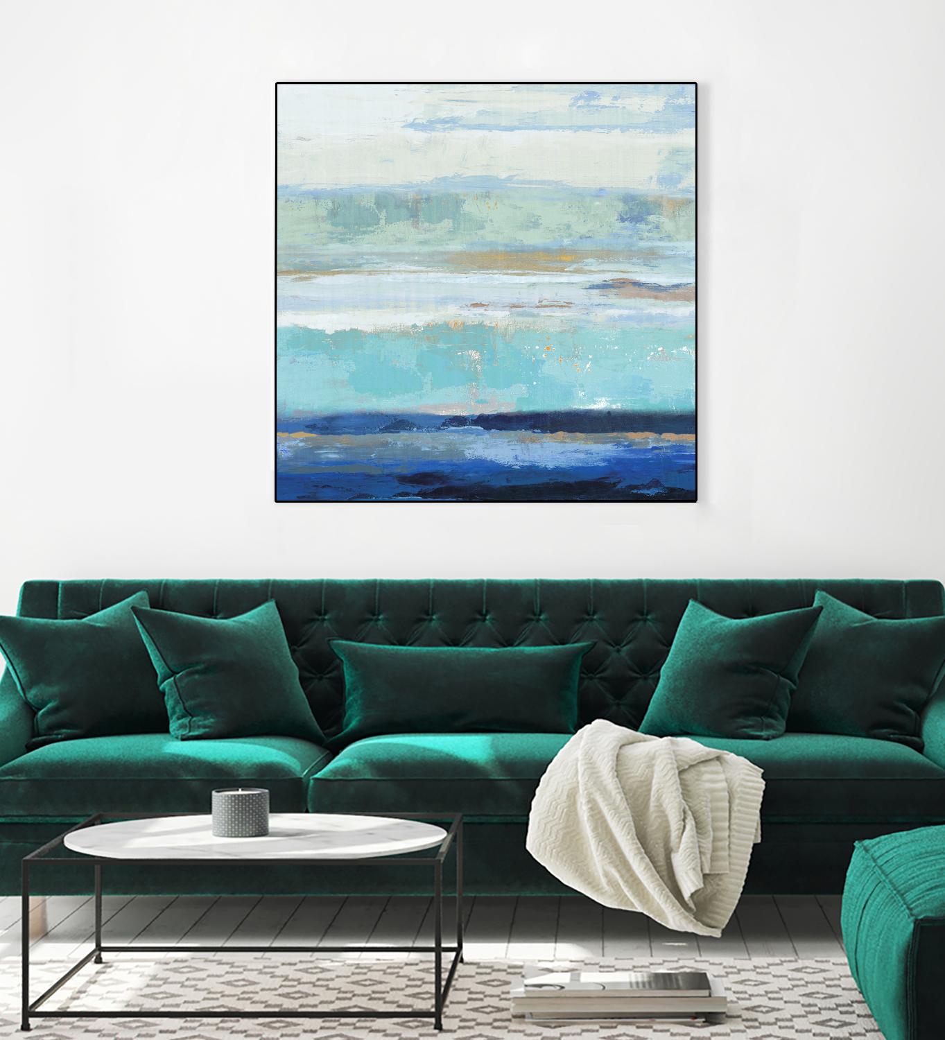 Sea Shore II by PI Studio on GIANT ART - turquoise abstract