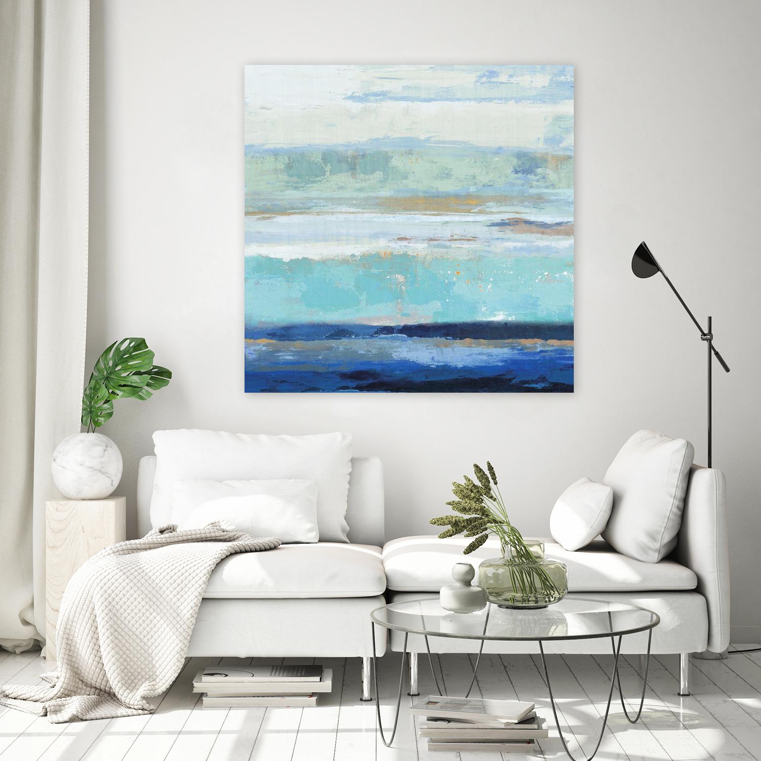 Sea Shore II by PI Studio on GIANT ART - turquoise abstract
