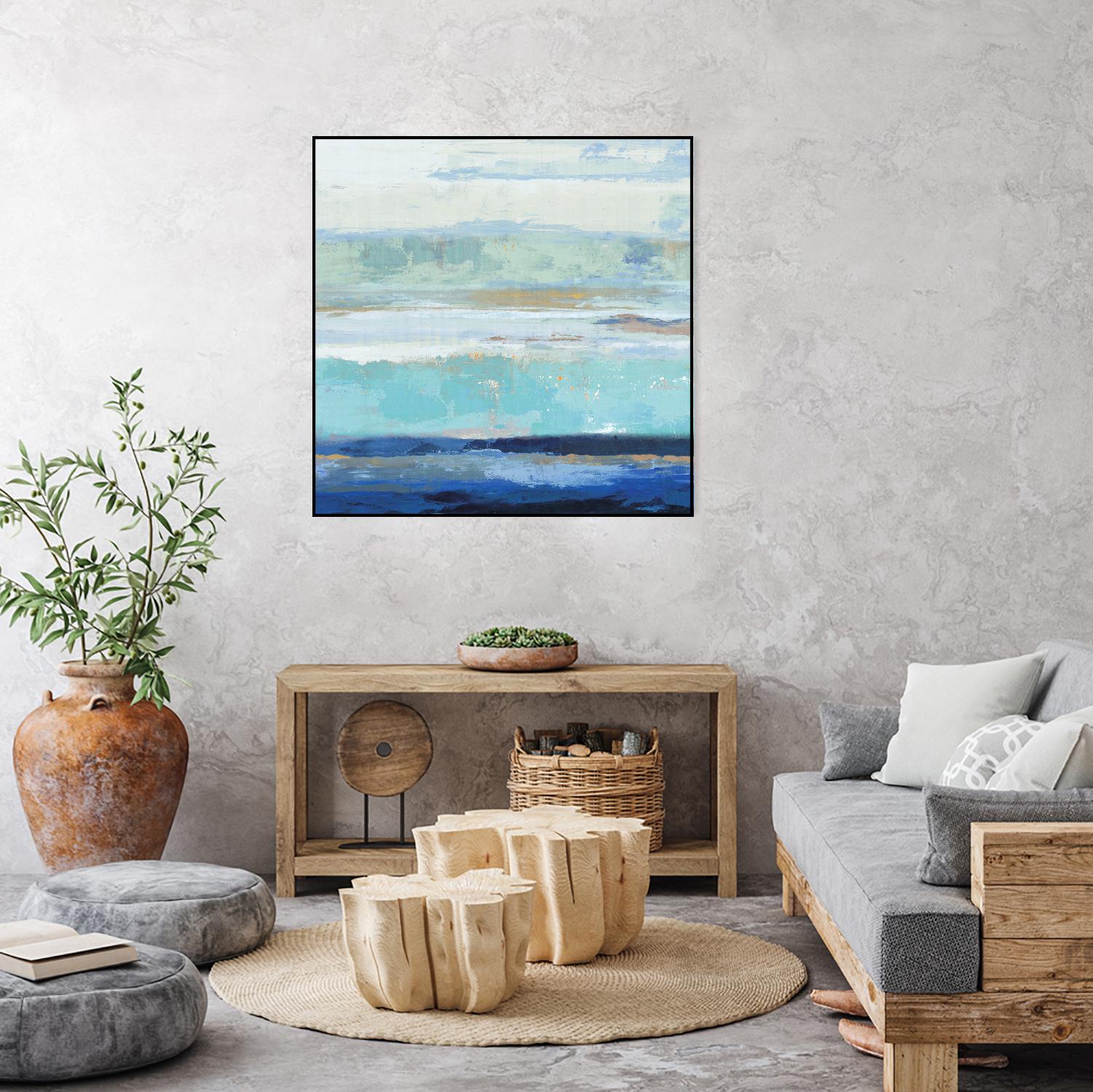 Sea Shore II by PI Studio on GIANT ART - turquoise abstract