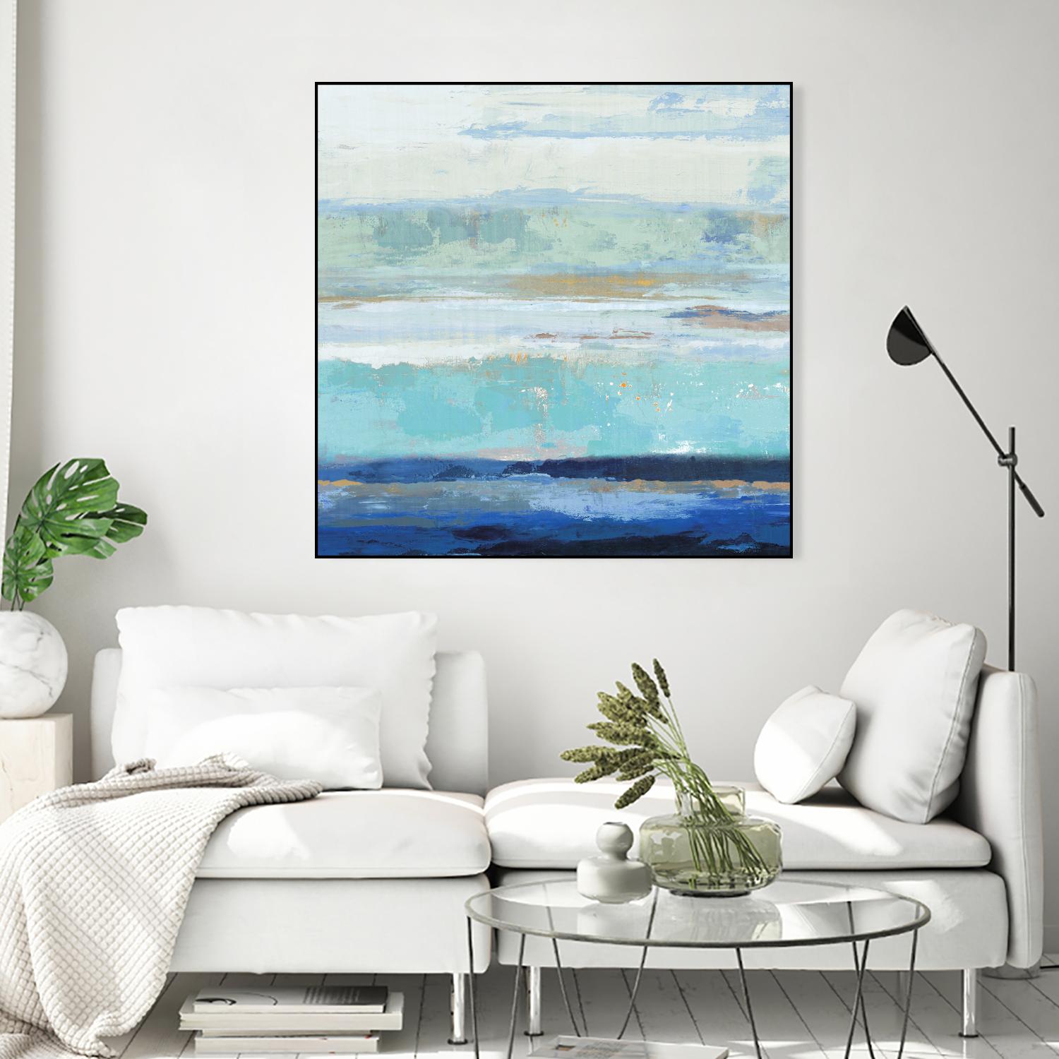 Sea Shore II by PI Studio on GIANT ART - turquoise abstract