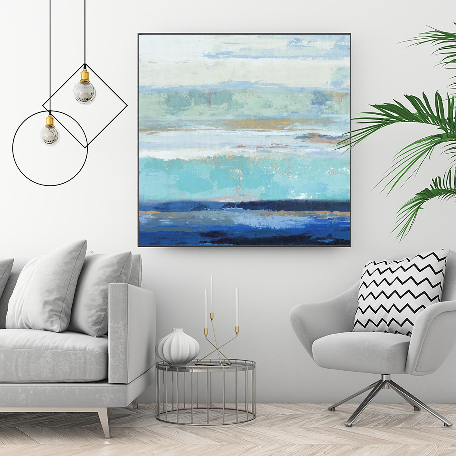 Sea Shore II by PI Studio on GIANT ART - turquoise abstract