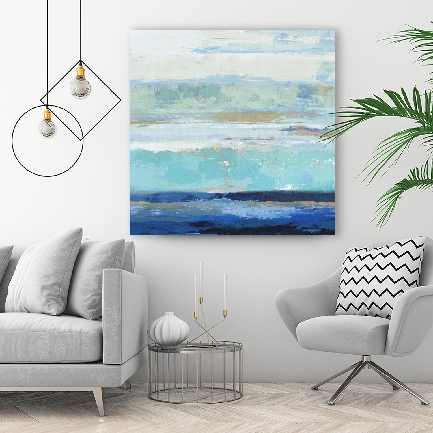 Sea Shore II by PI Studio on GIANT ART - turquoise abstract