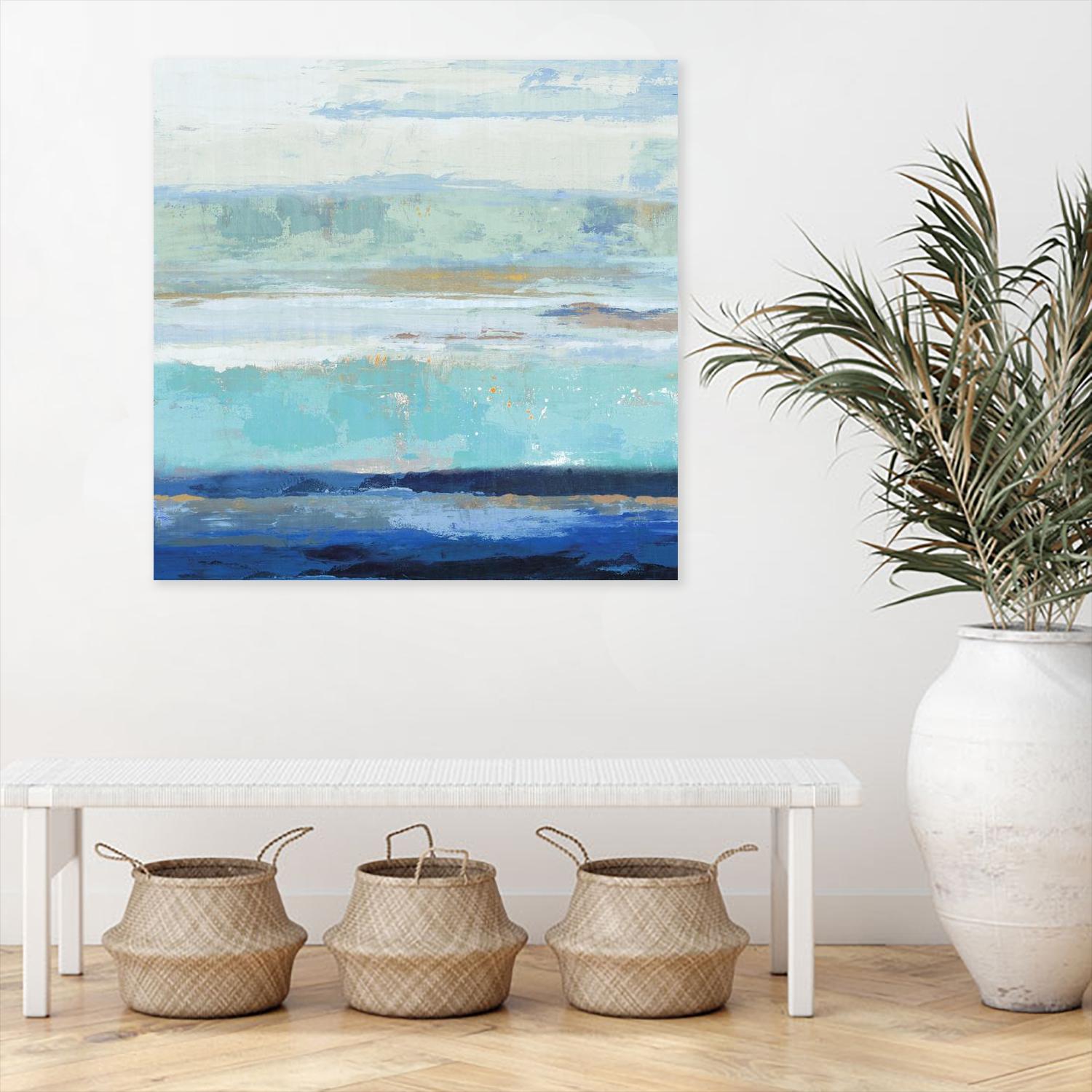 Sea Shore II by PI Studio on GIANT ART - turquoise abstract