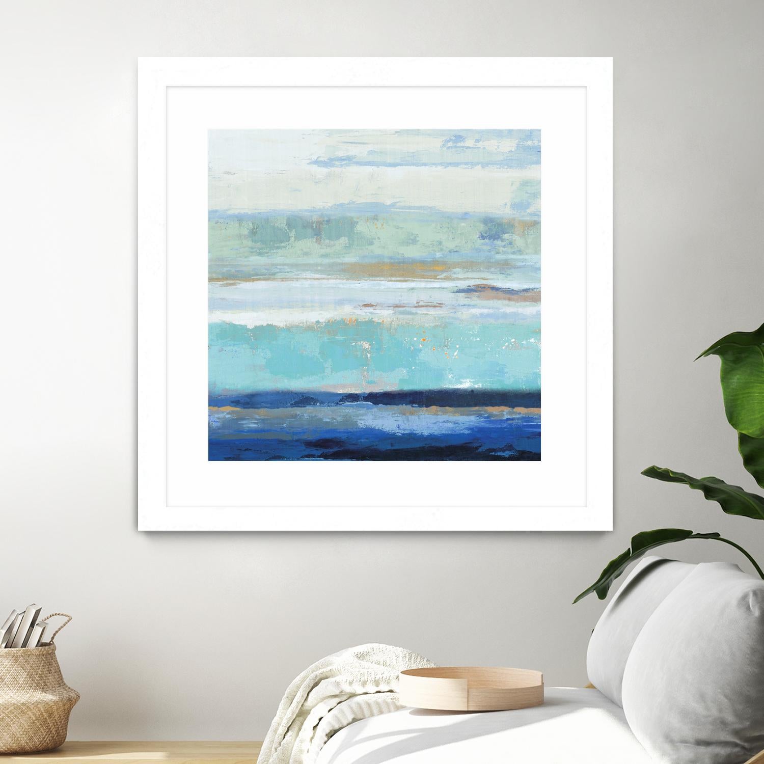 Sea Shore II by PI Studio on GIANT ART - turquoise abstract