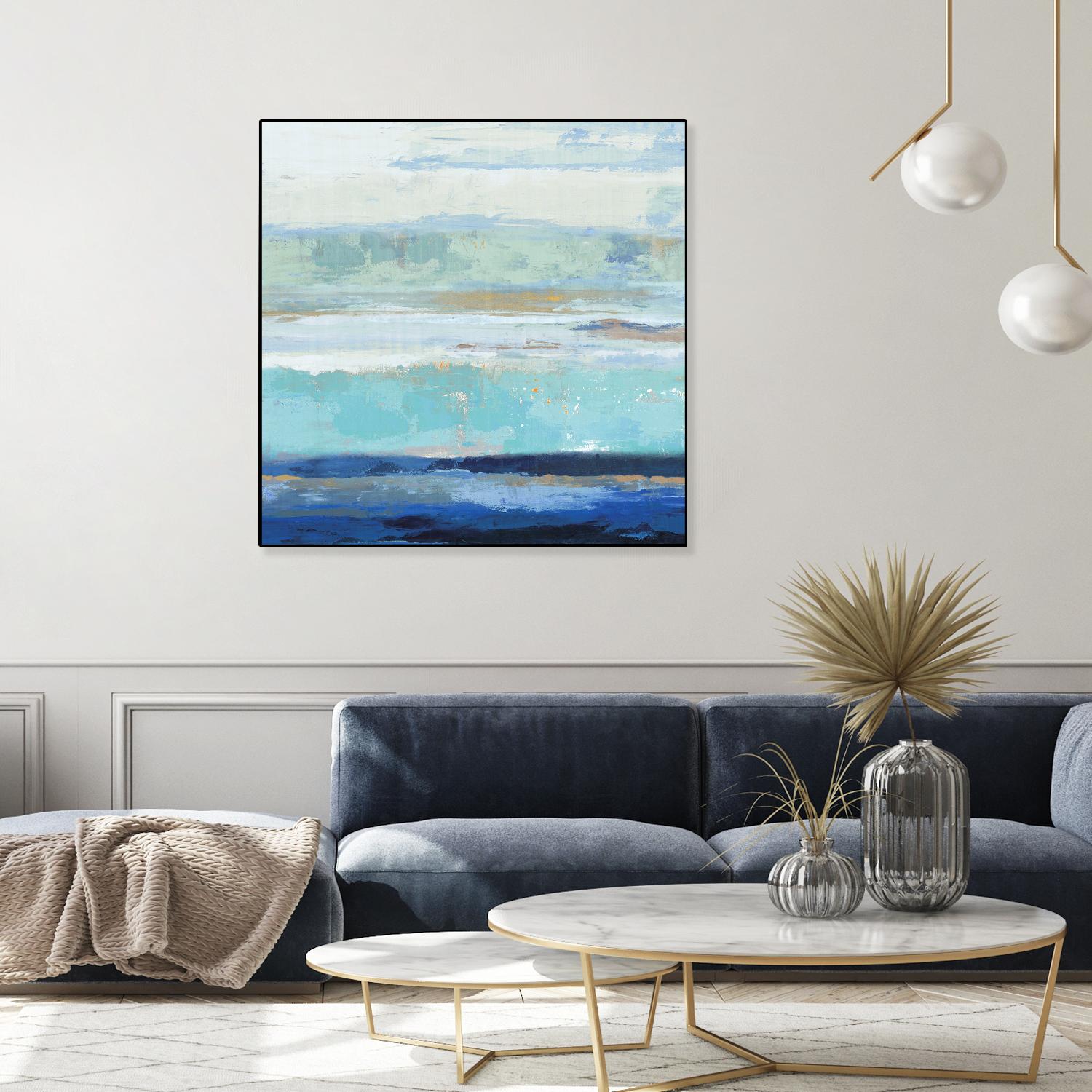 Sea Shore II by PI Studio on GIANT ART - turquoise abstract