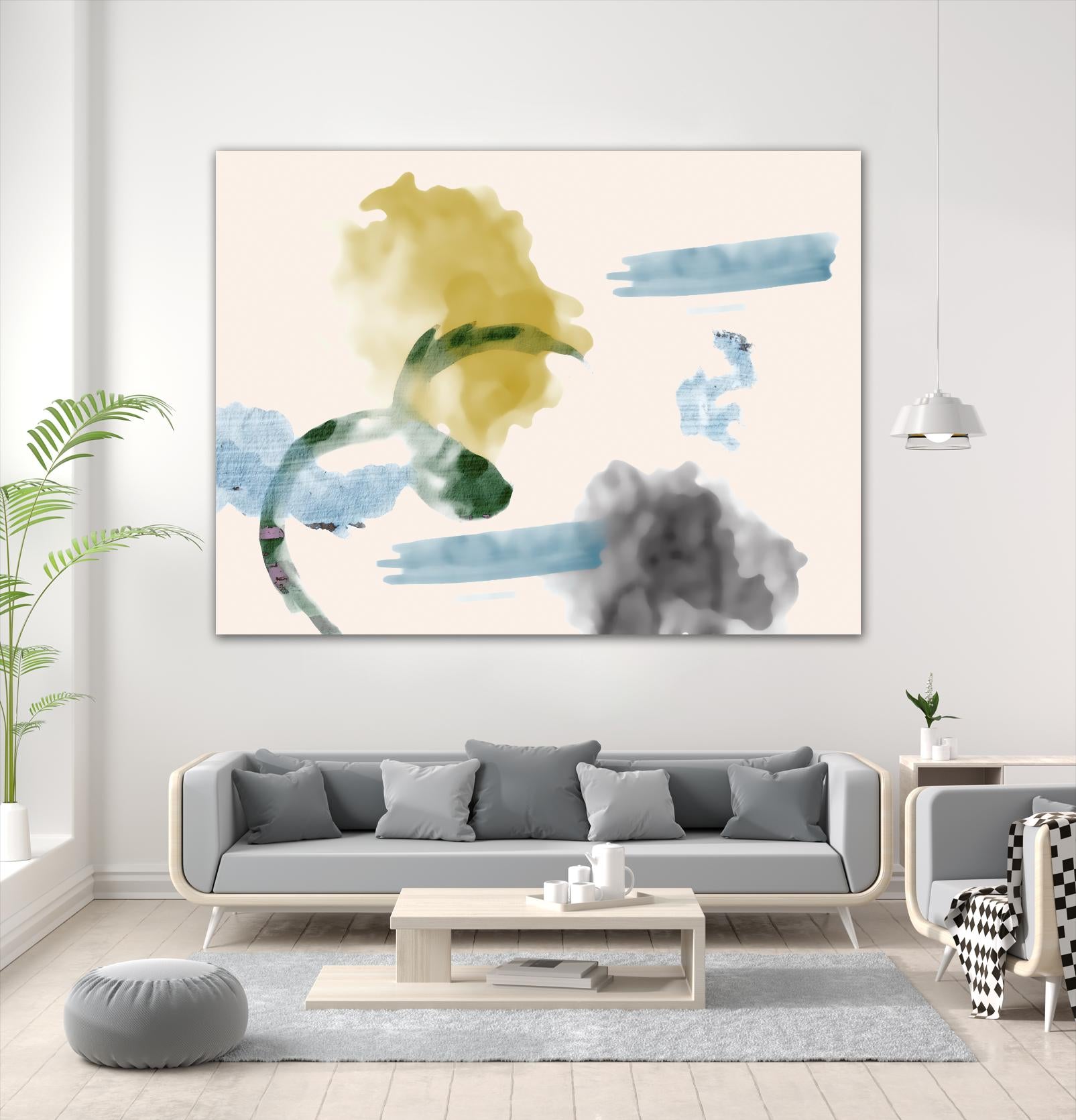 Your Smile I by PI Studio on GIANT ART - blue abstract