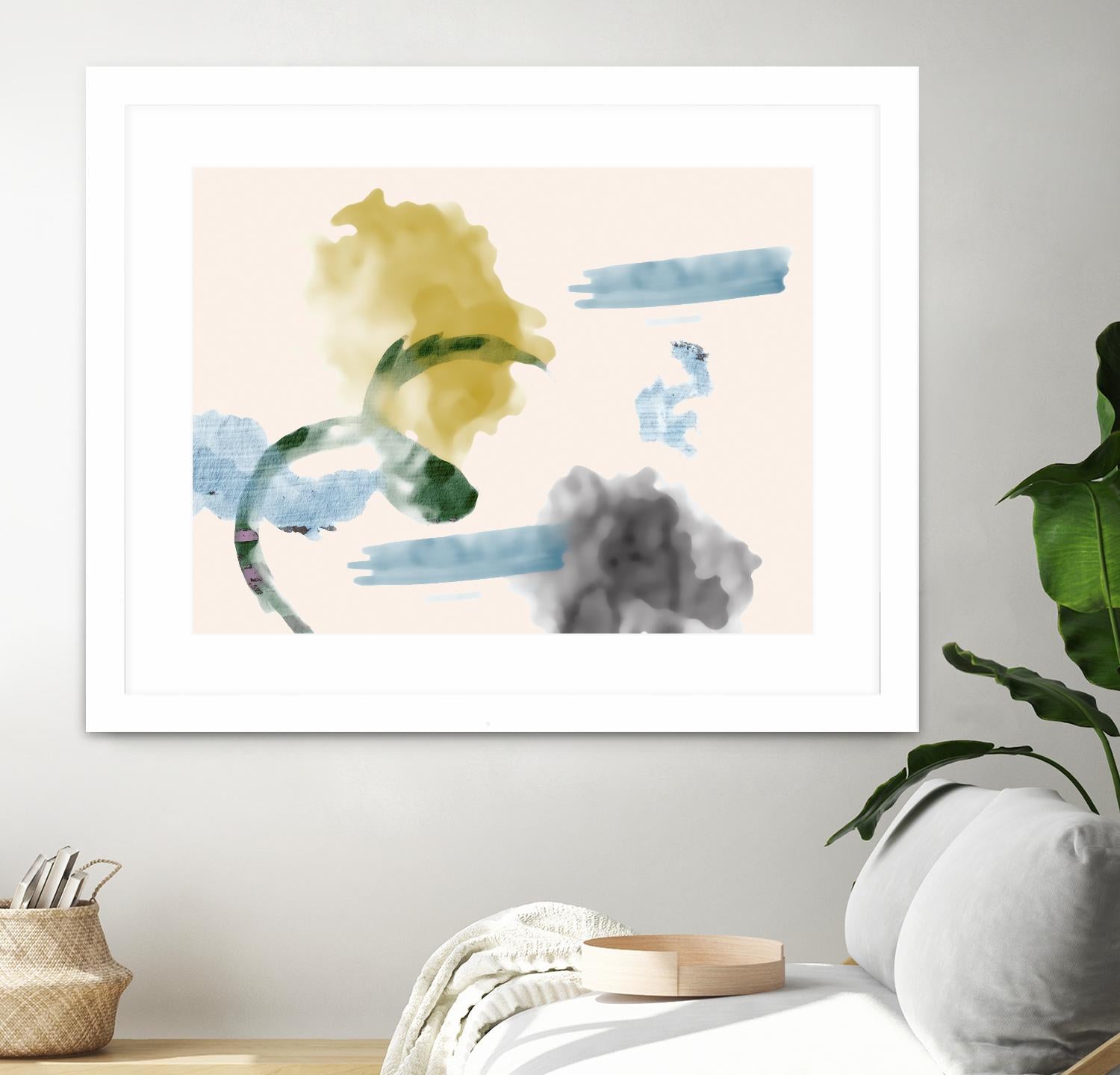 Your Smile I by PI Studio on GIANT ART - blue abstract