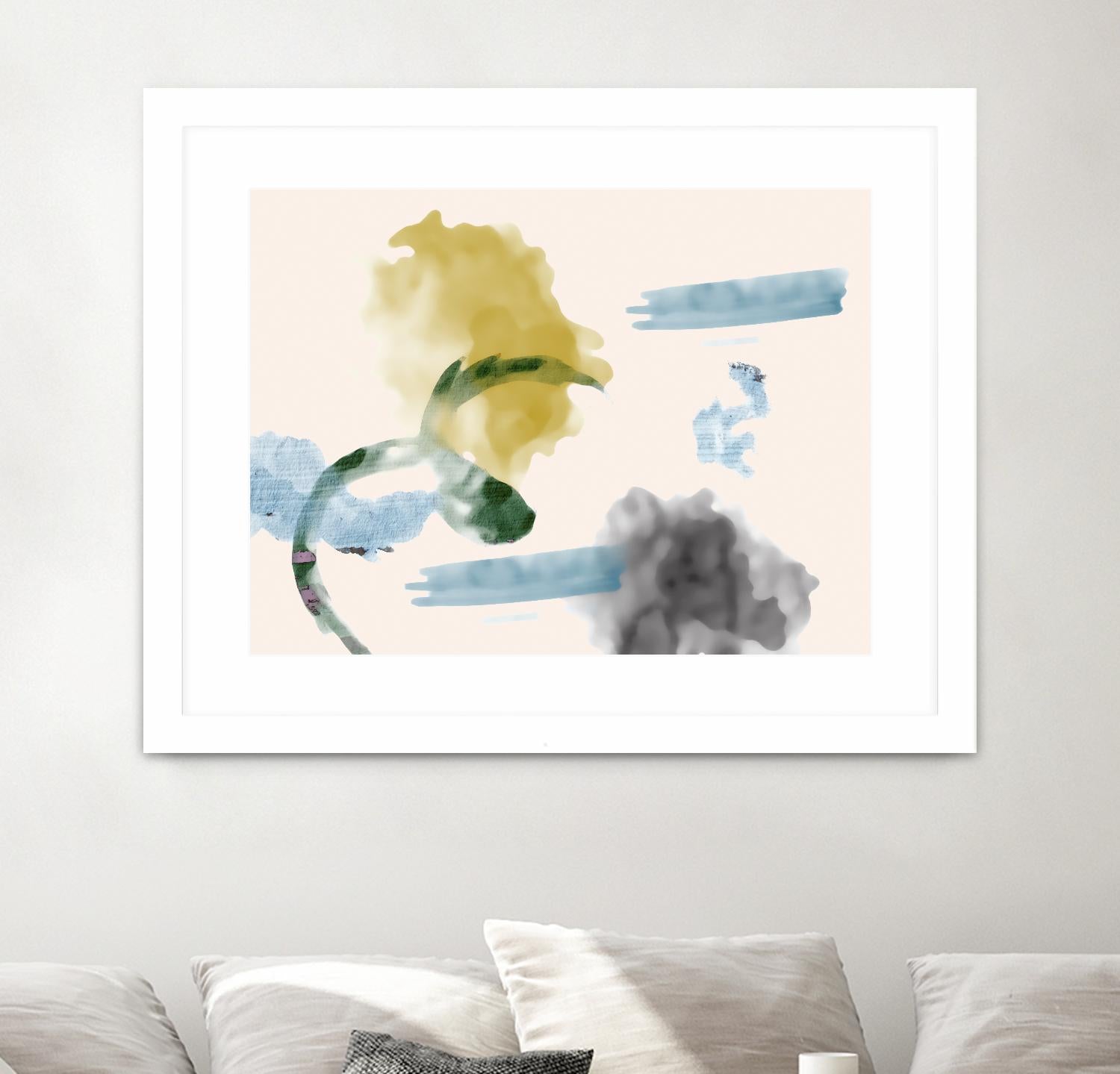 Your Smile I by PI Studio on GIANT ART - blue abstract