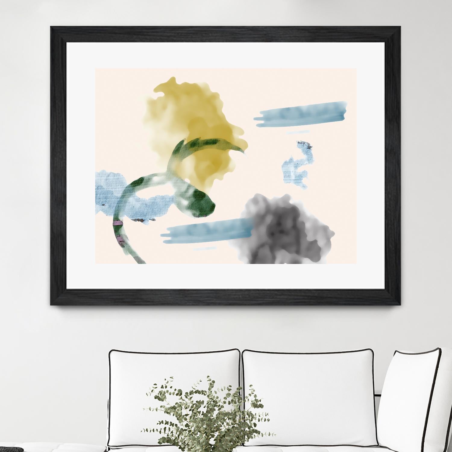 Your Smile I by PI Studio on GIANT ART - blue abstract