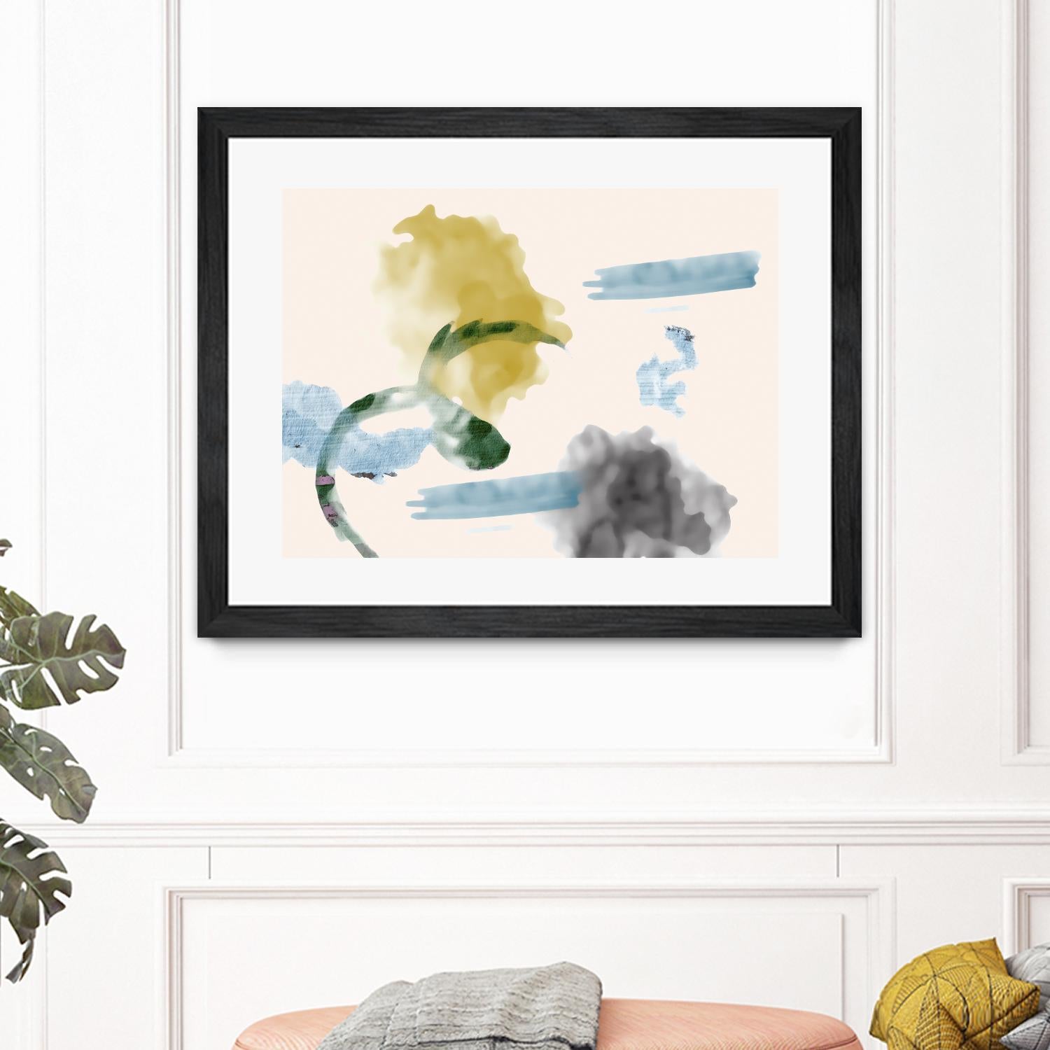 Your Smile I by PI Studio on GIANT ART - blue abstract