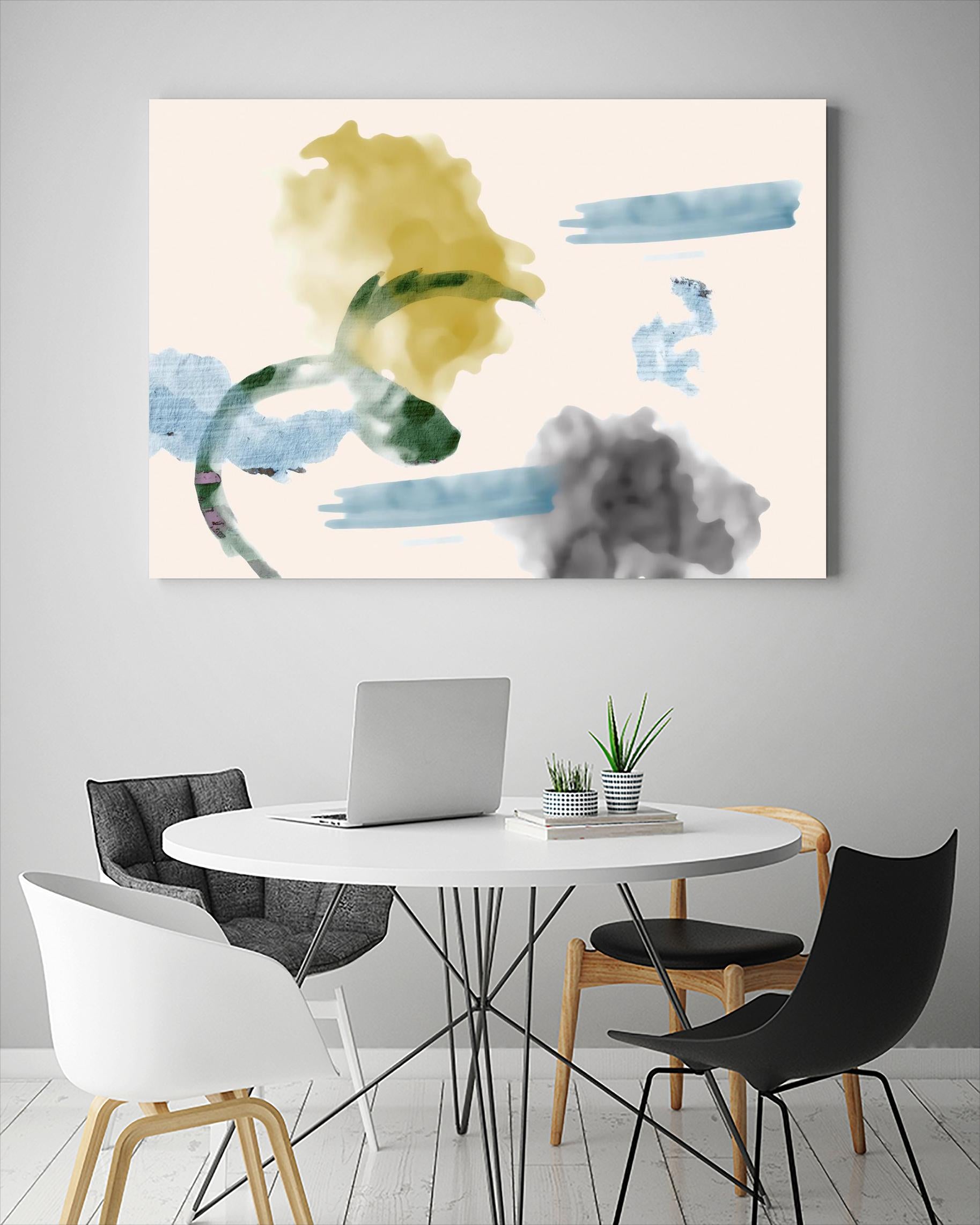 Your Smile I by PI Studio on GIANT ART - blue abstract