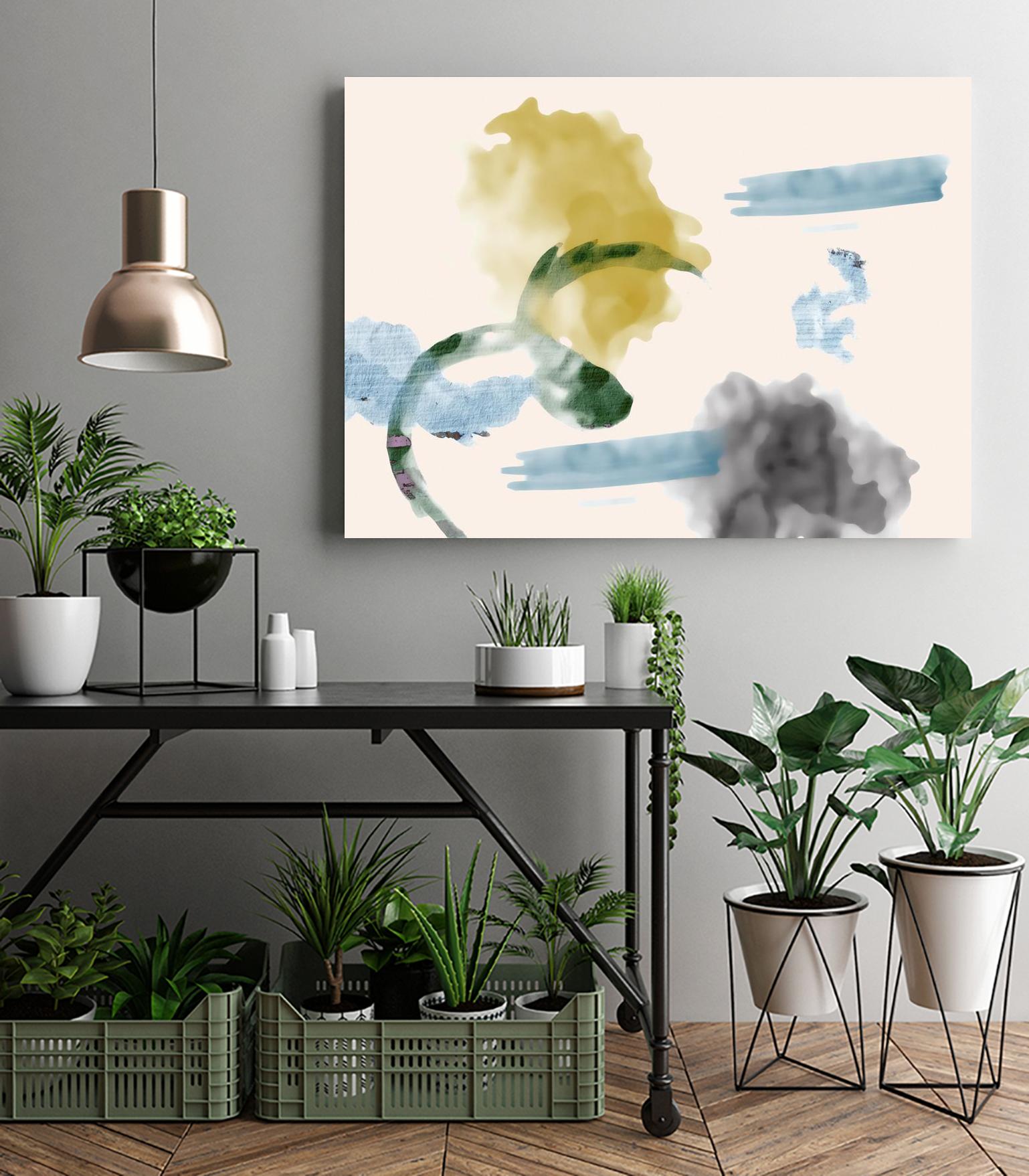 Your Smile I by PI Studio on GIANT ART - blue abstract