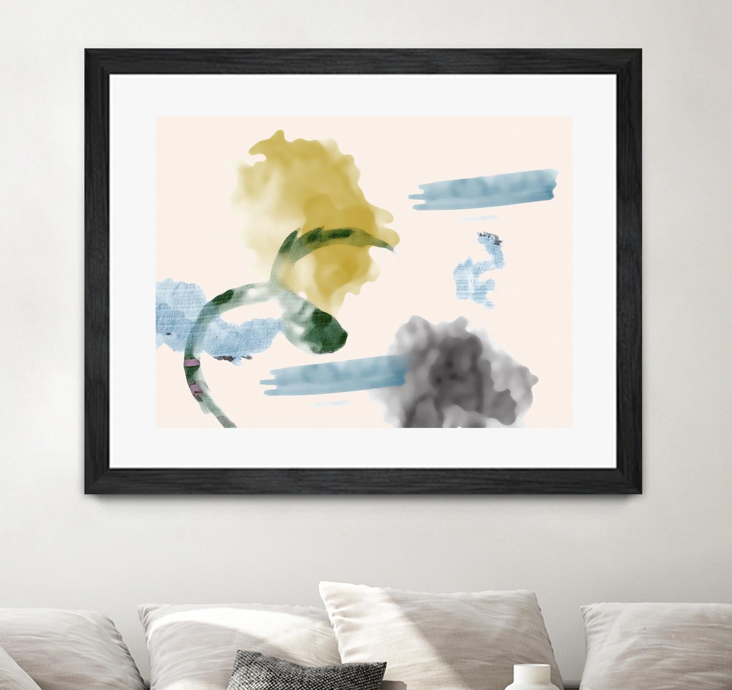 Your Smile I by PI Studio on GIANT ART - blue abstract