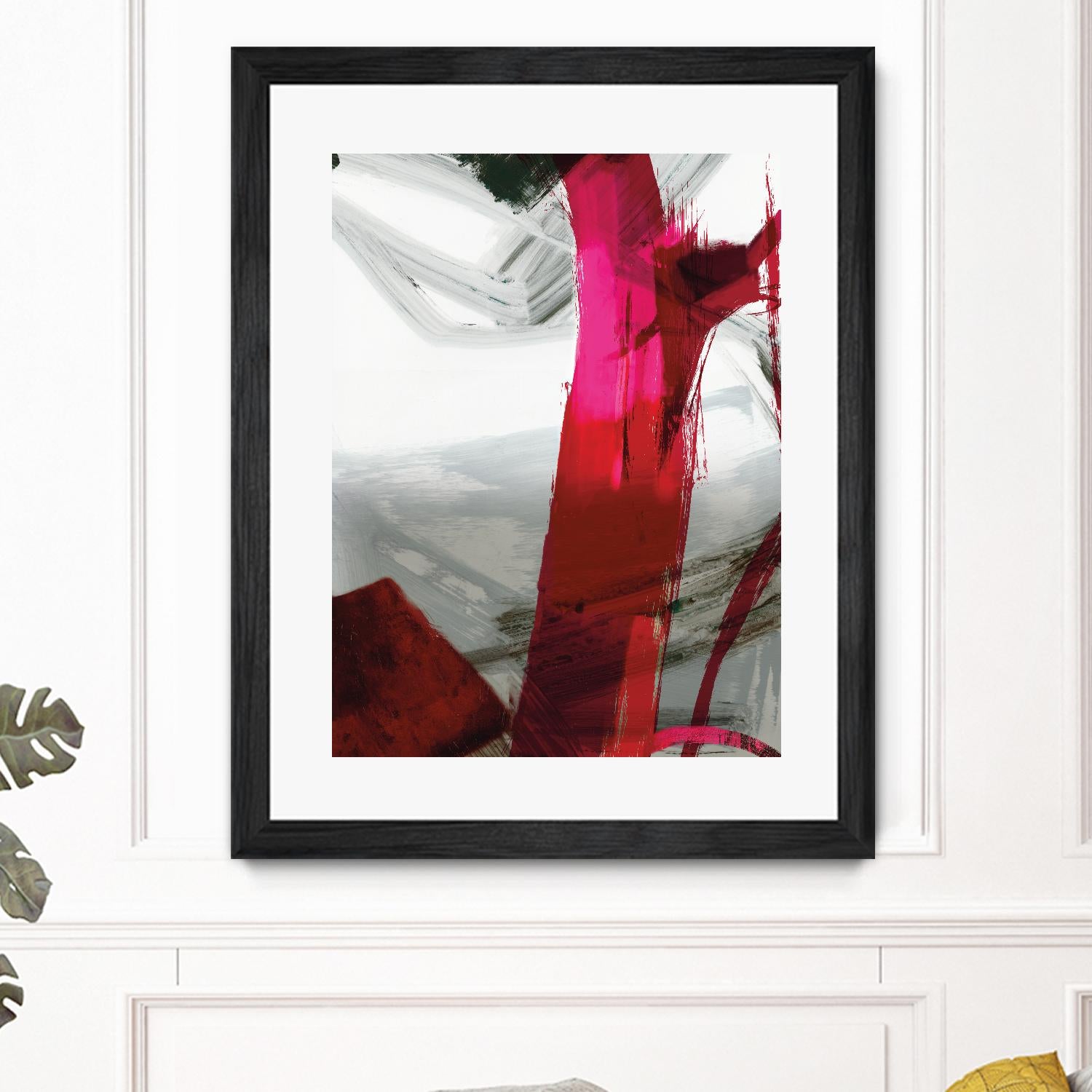 Fuschia I by PI Studio on GIANT ART - grey abstract