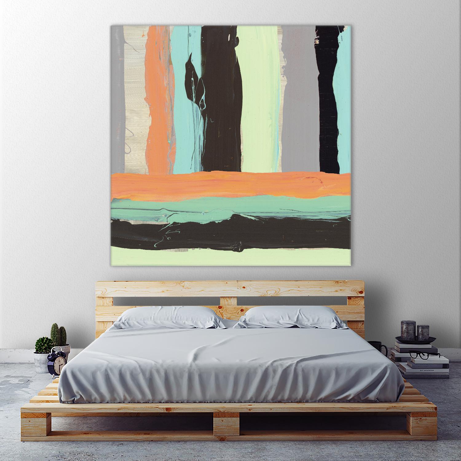 Alt Stripes I by PI Studio on GIANT ART - brown abstract