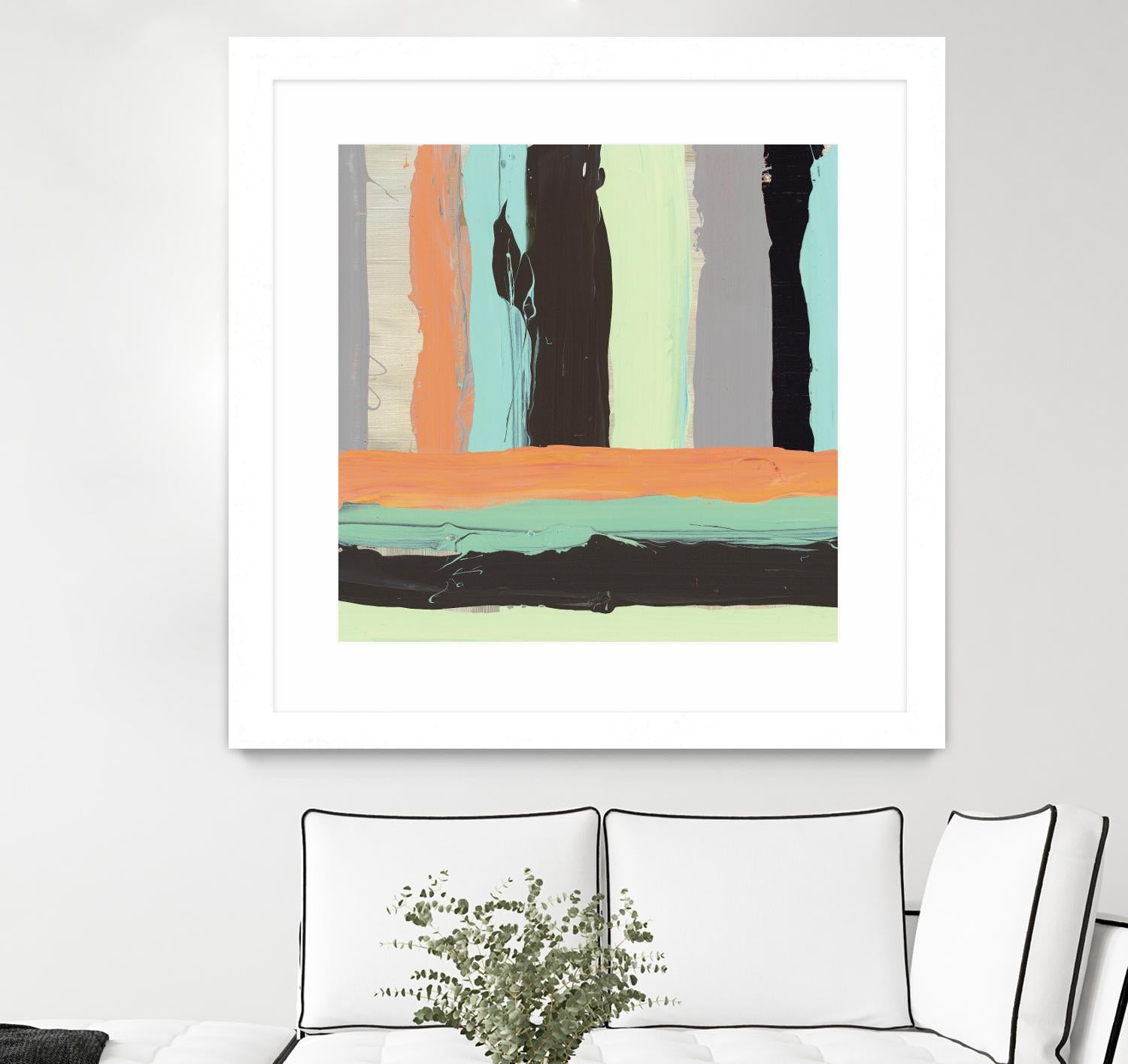 Alt Stripes I by PI Studio on GIANT ART - brown abstract