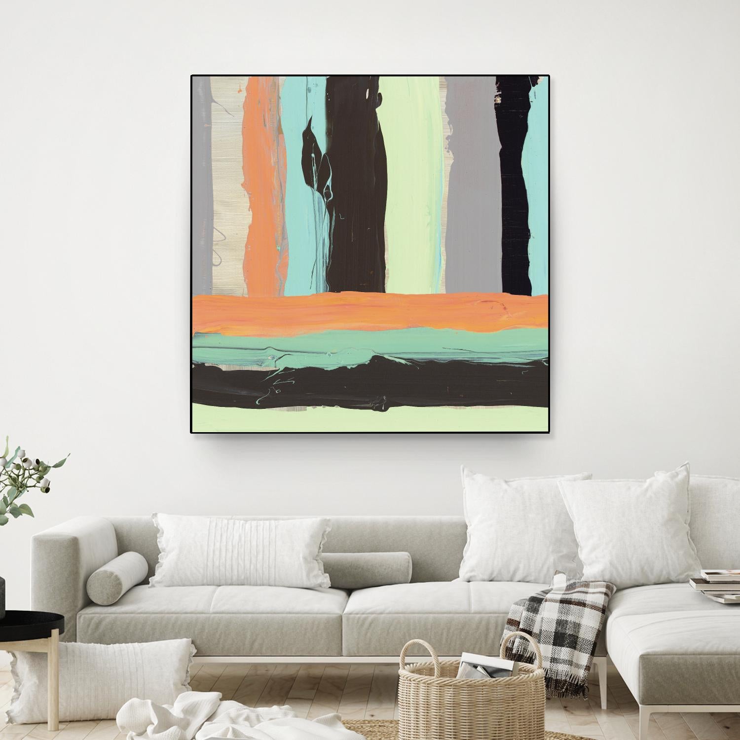 Alt Stripes I by PI Studio on GIANT ART - brown abstract