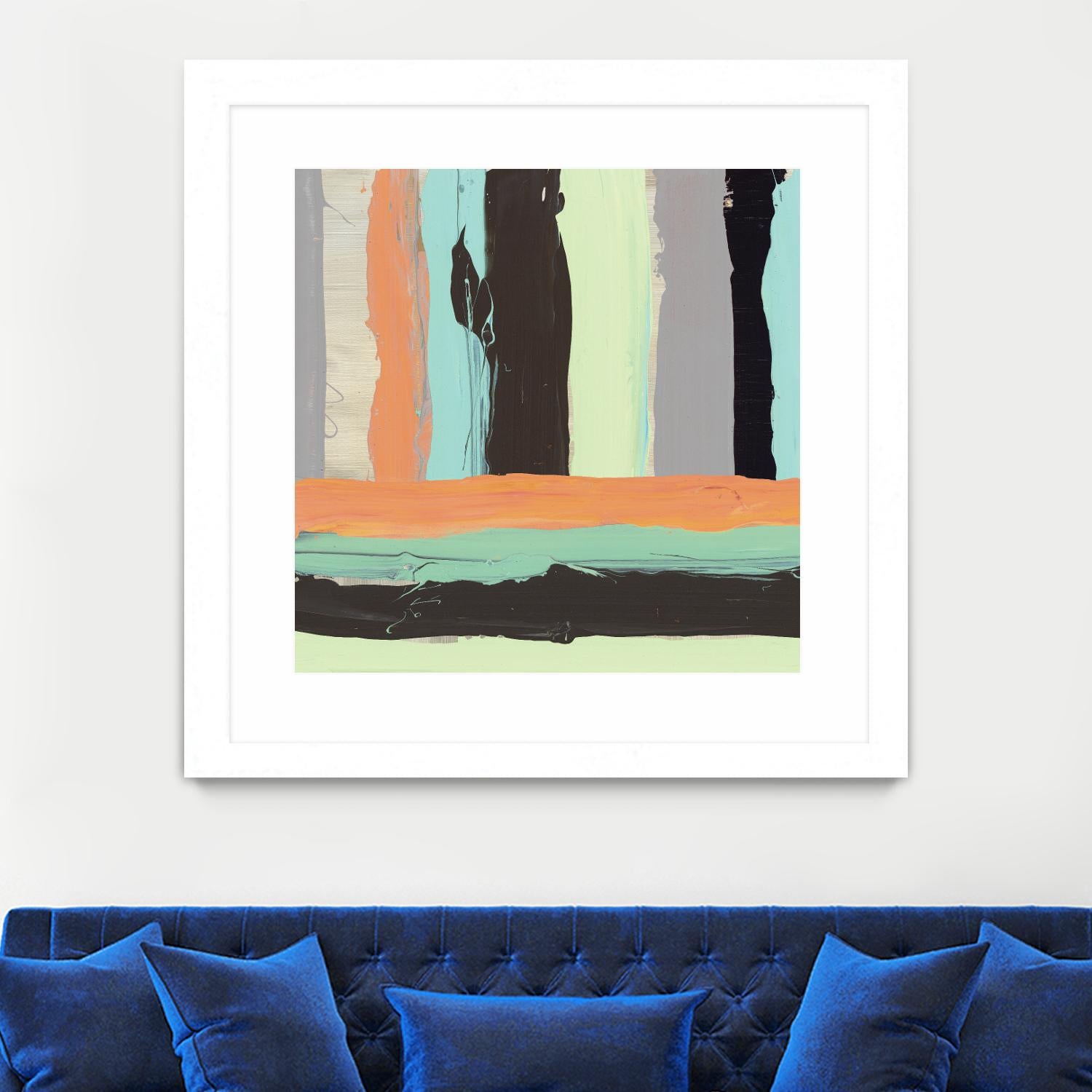 Alt Stripes I by PI Studio on GIANT ART - brown abstract