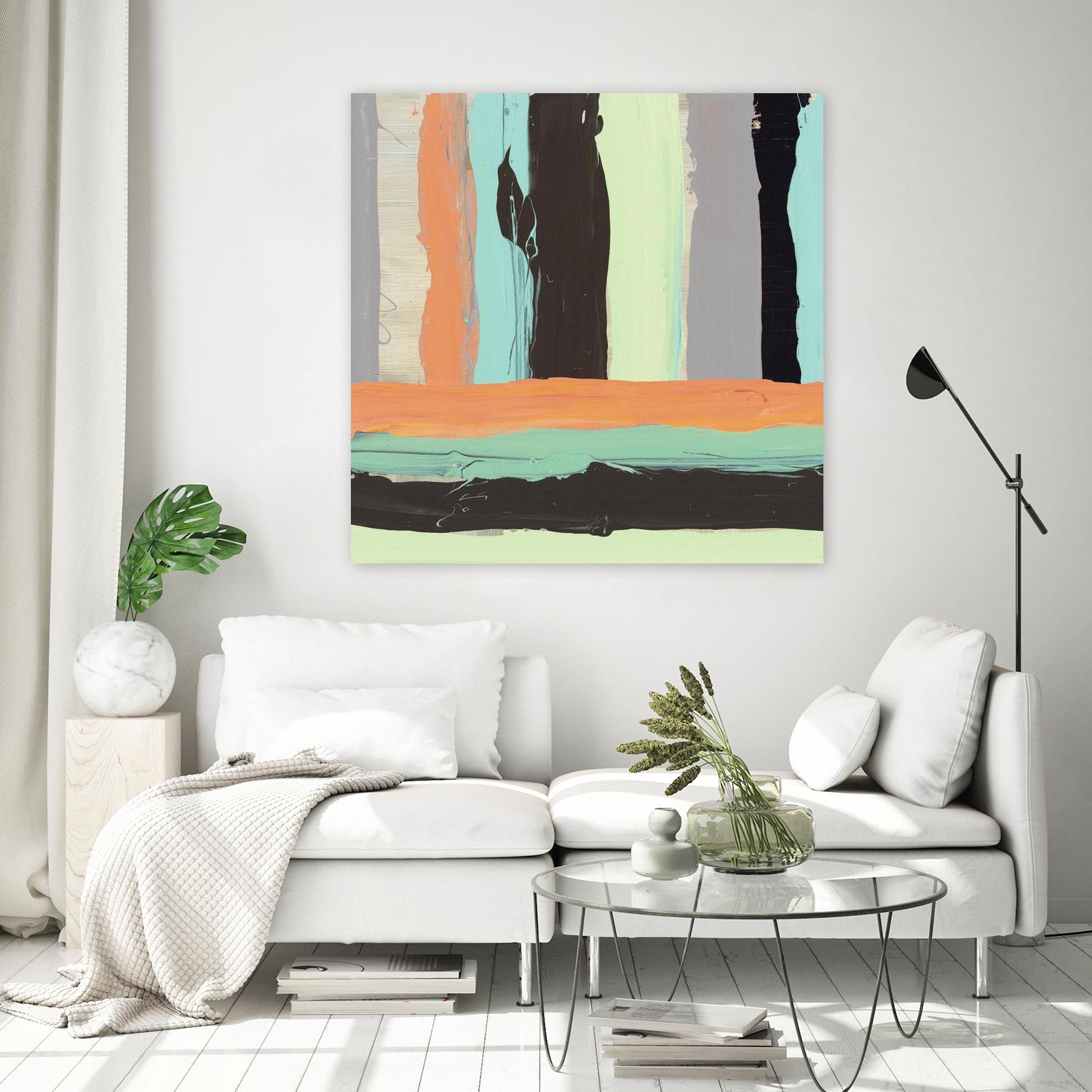 Alt Stripes I by PI Studio on GIANT ART - brown abstract