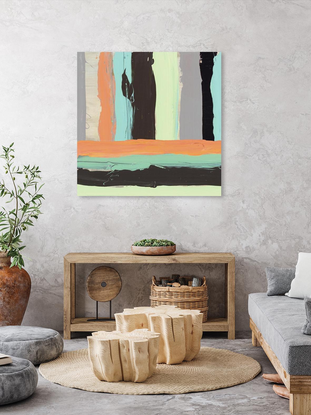 Alt Stripes I by PI Studio on GIANT ART - brown abstract