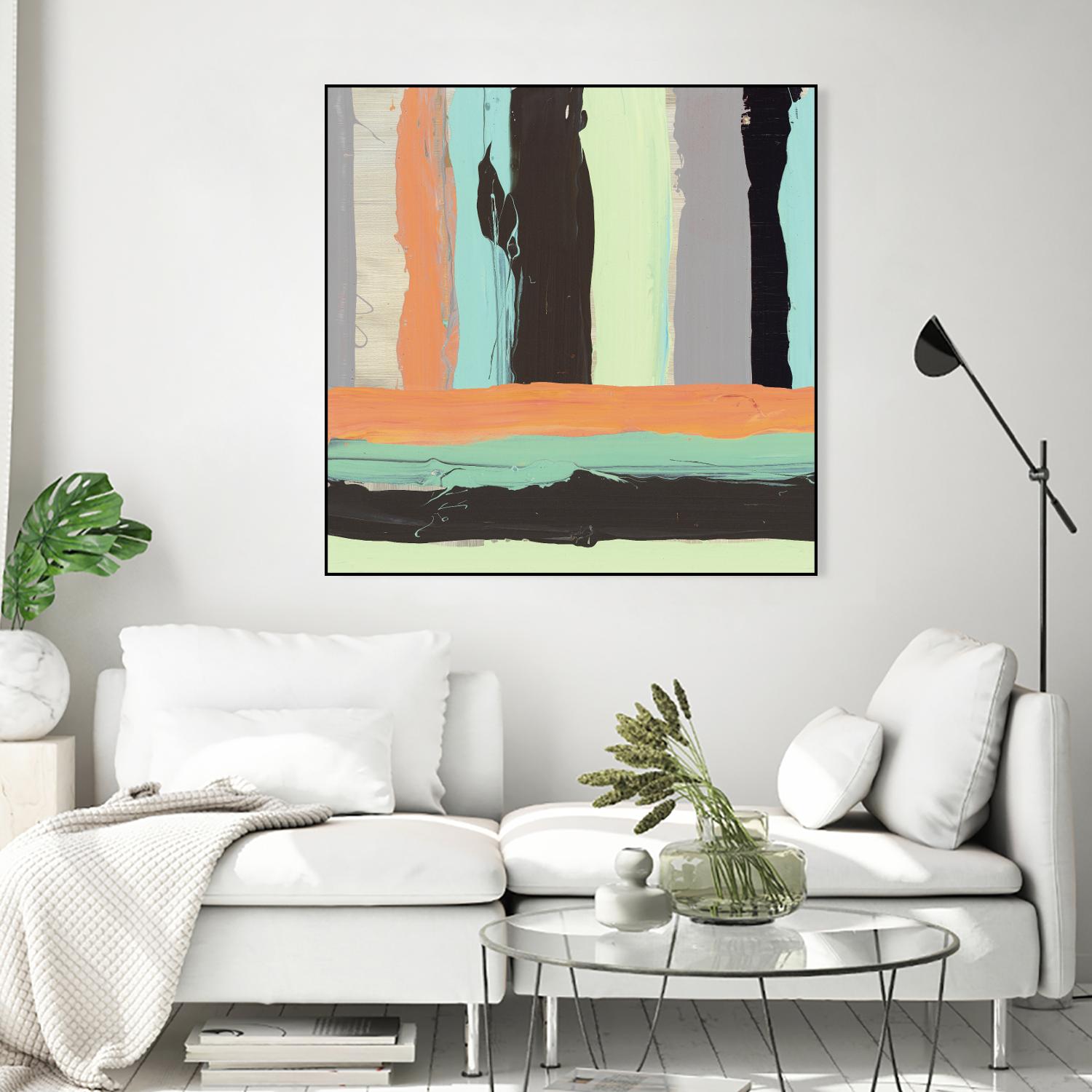 Alt Stripes I by PI Studio on GIANT ART - brown abstract