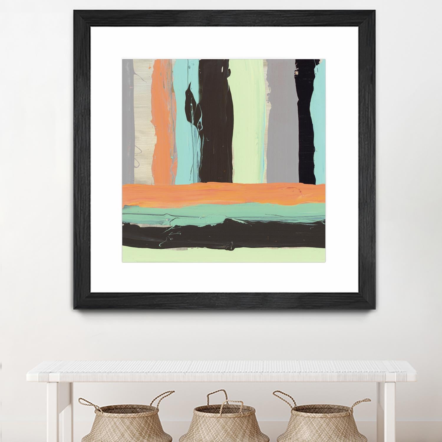 Alt Stripes I by PI Studio on GIANT ART - brown abstract