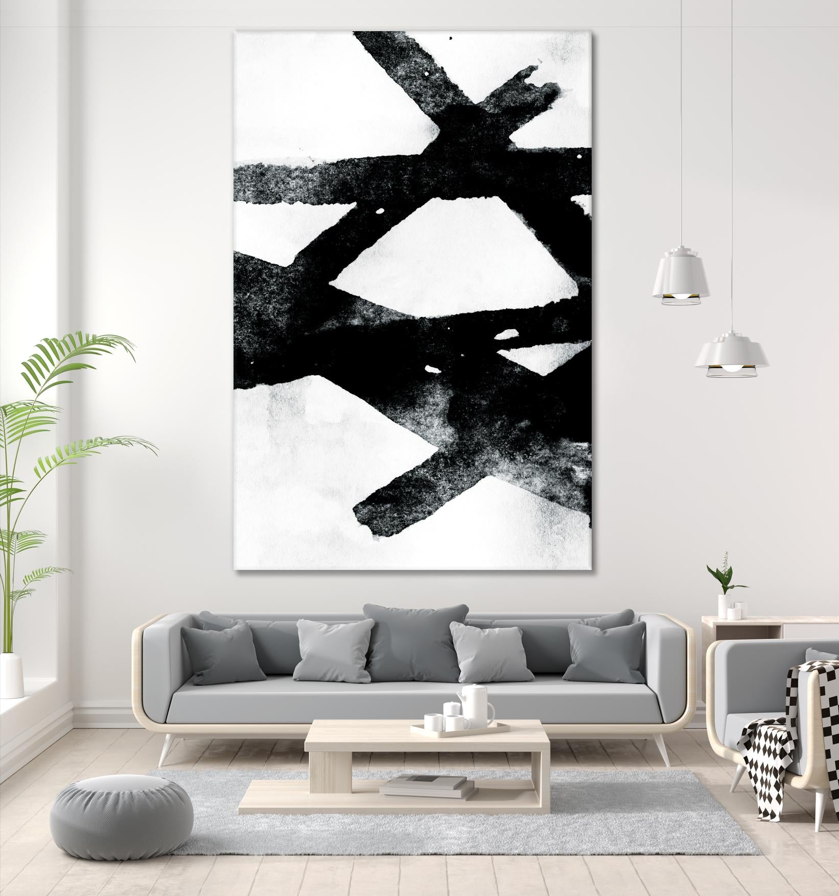 Gestures I by PI Galerie on GIANT ART - white abstract