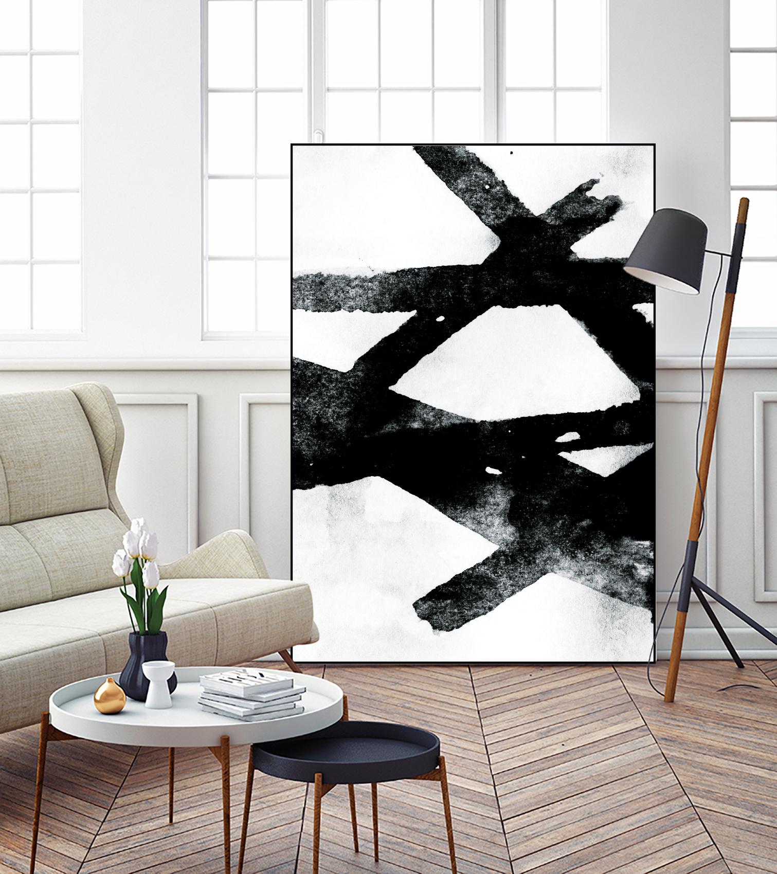 Gestures I by PI Galerie on GIANT ART - white abstract
