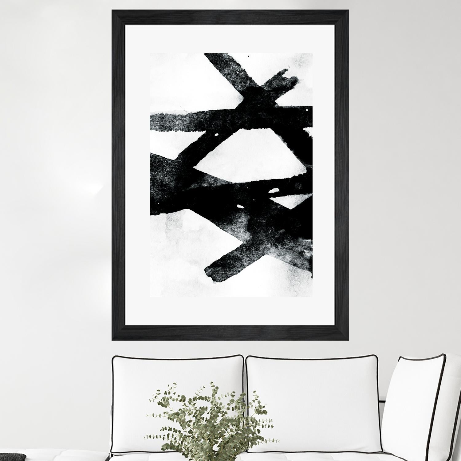 Gestures I by PI Galerie on GIANT ART - white abstract