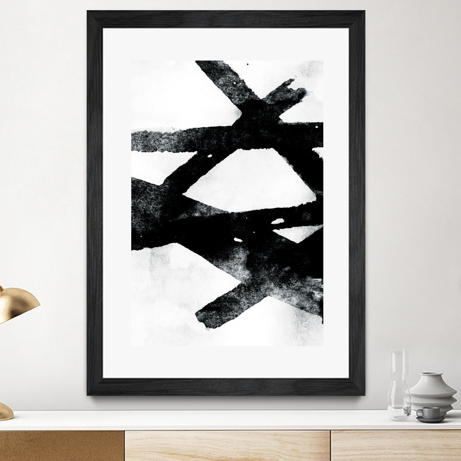 Gestures I by PI Galerie on GIANT ART - white abstract