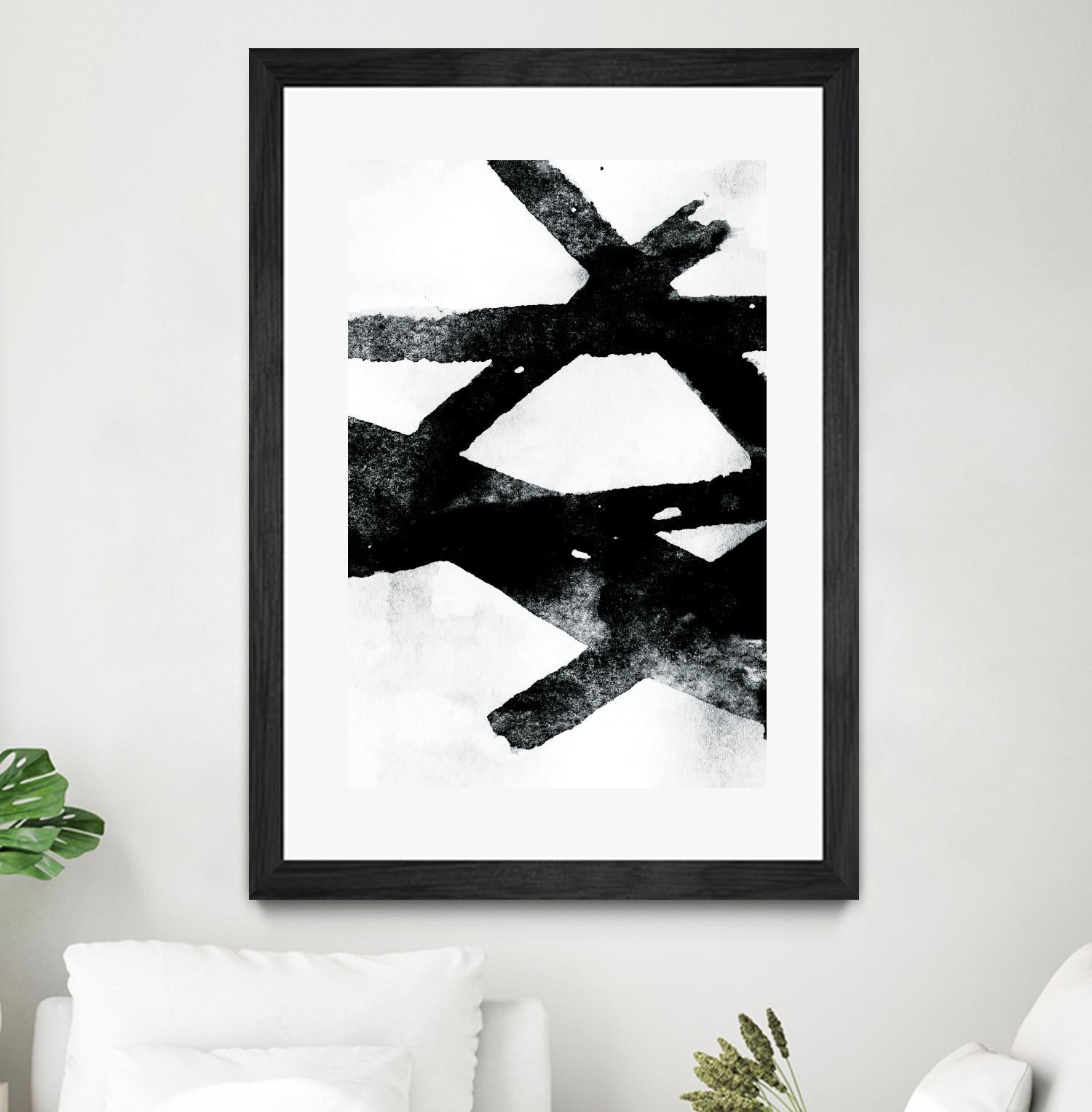 Gestures I by PI Galerie on GIANT ART - white abstract