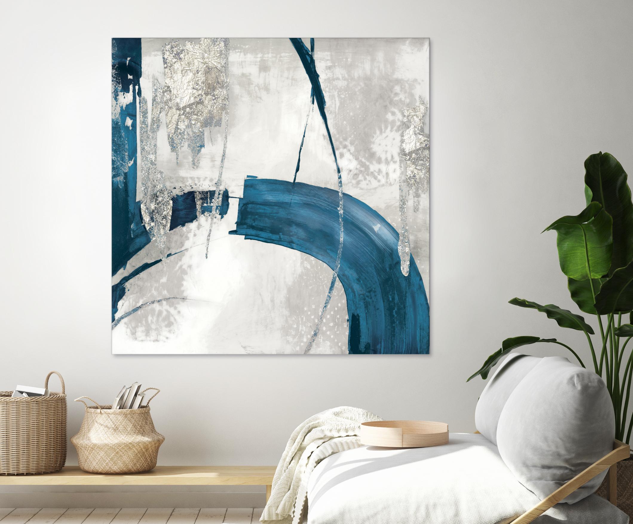 Black Ink I Indigo Version by PI Studio on GIANT ART - blue abstract