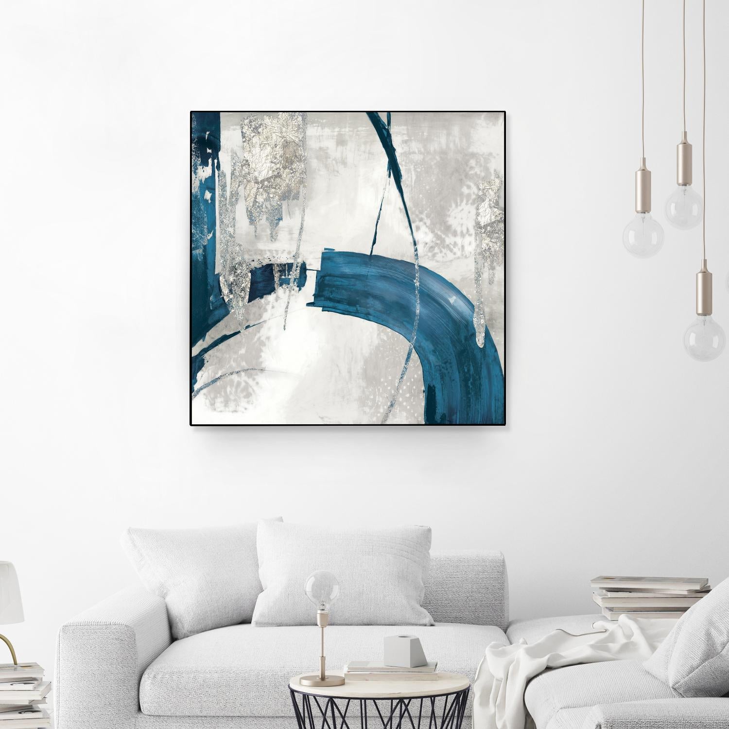 Black Ink I Indigo Version by PI Studio on GIANT ART - blue abstract