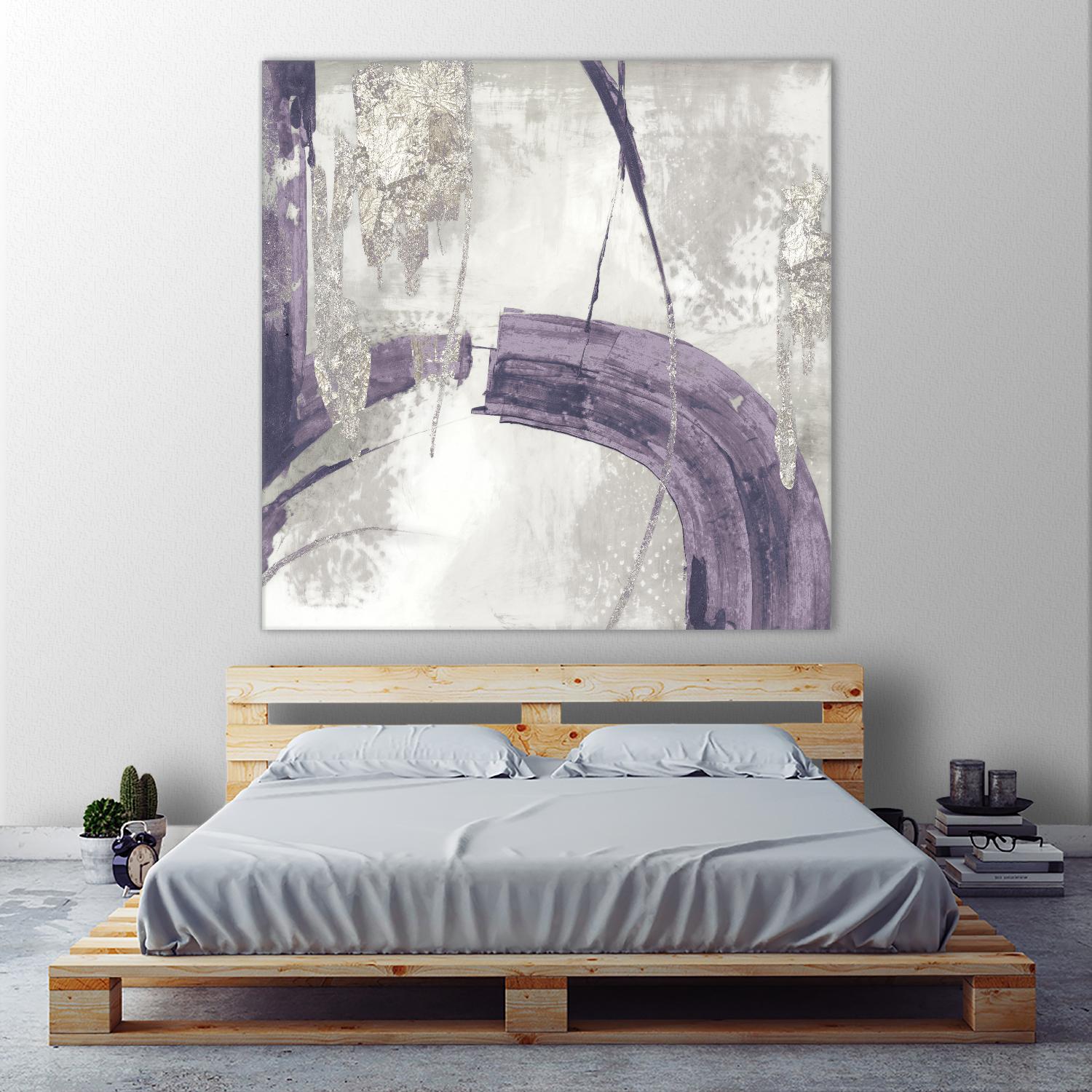 Black Ink I Lavender Version by PI Studio on GIANT ART - purple abstract