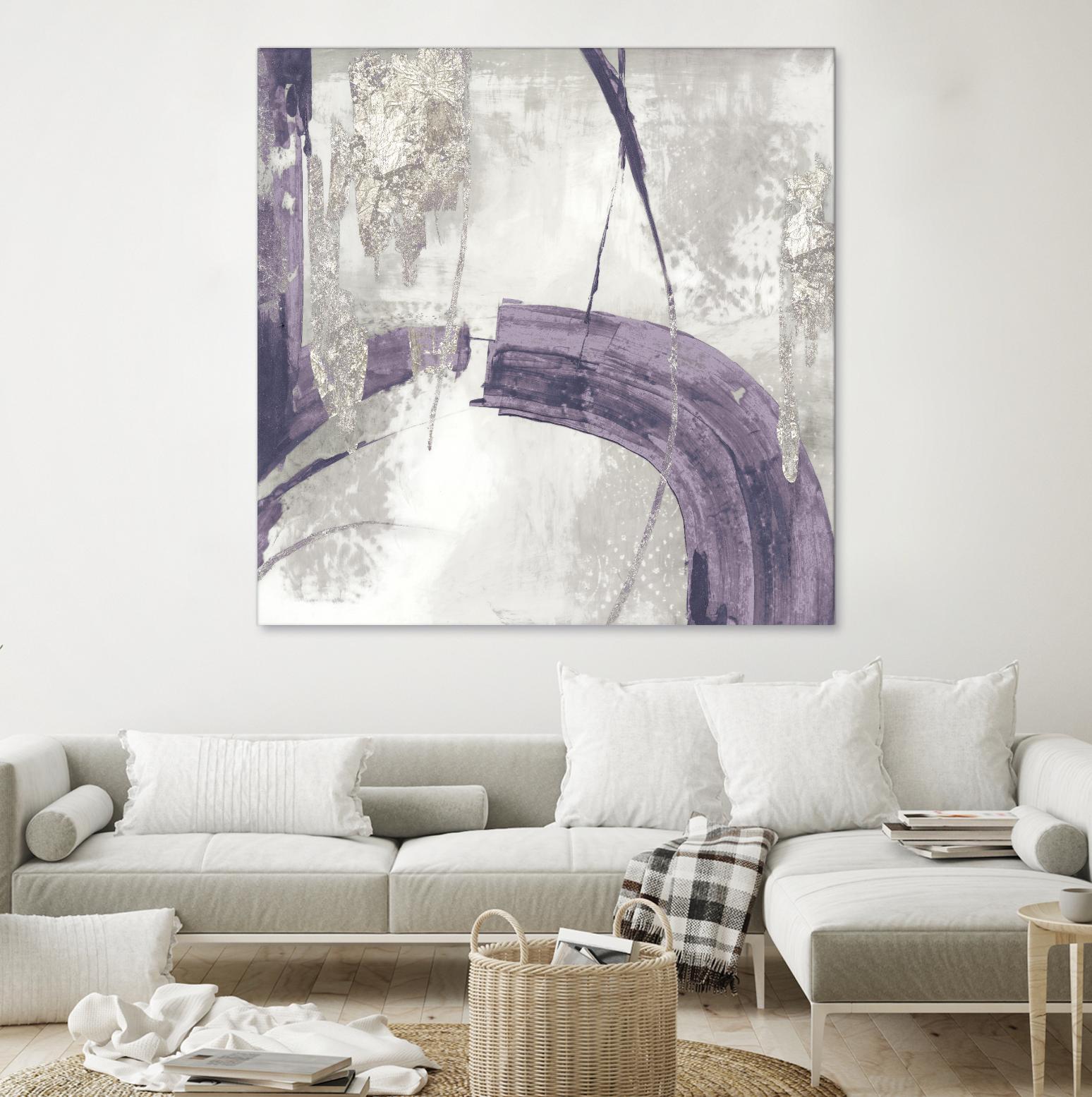 Black Ink I Lavender Version by PI Studio on GIANT ART - purple abstract
