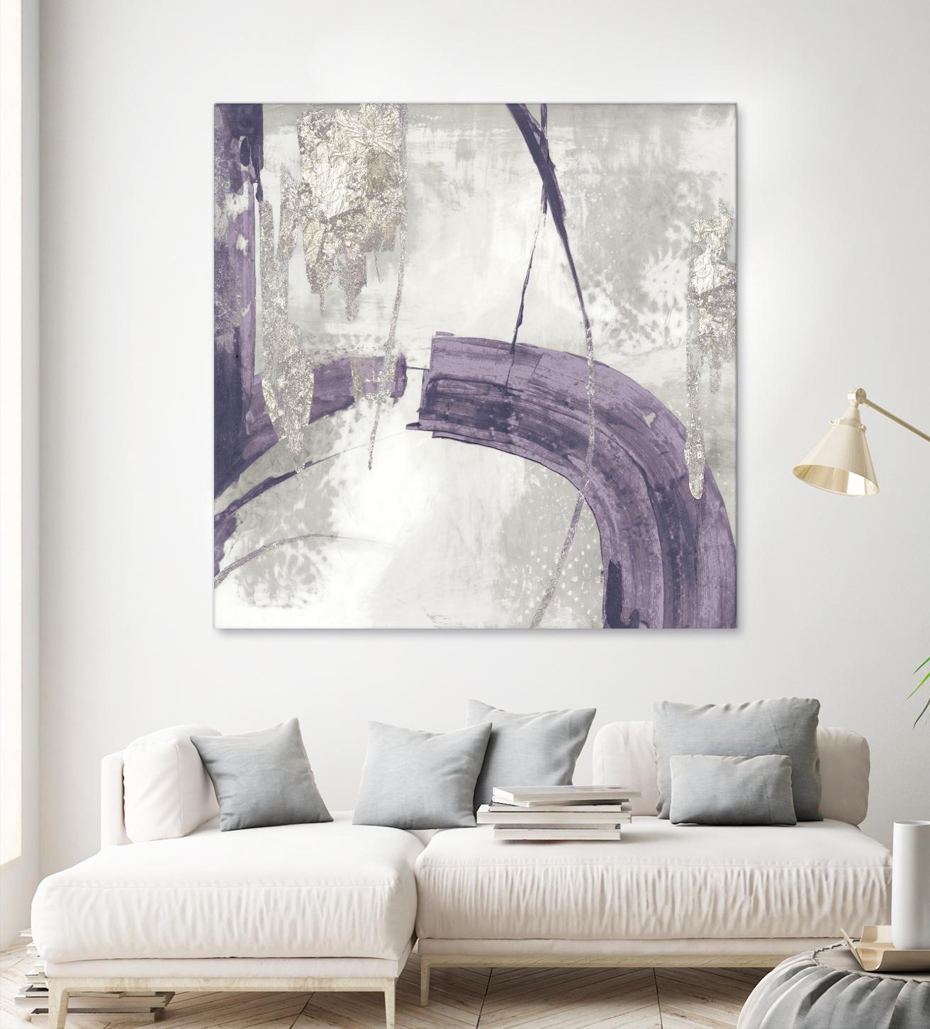 Black Ink I Lavender Version by PI Studio on GIANT ART - purple abstract
