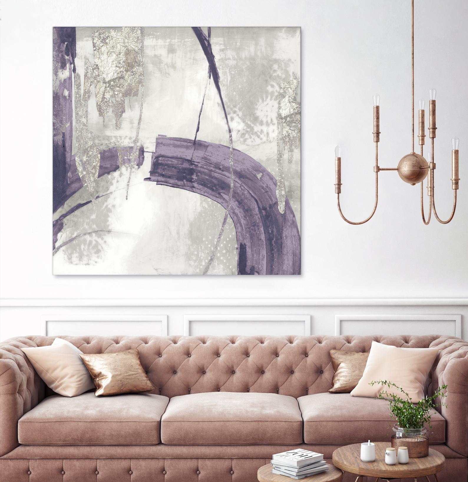 Black Ink I Lavender Version by PI Studio on GIANT ART - purple abstract